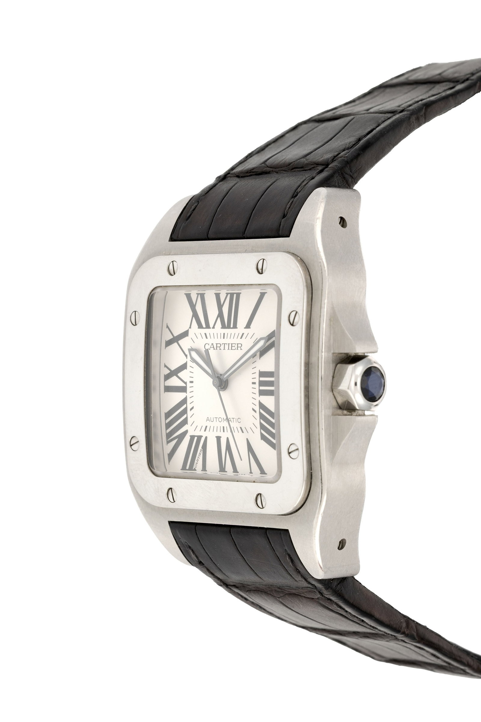 Cartier, Santos 100, réf. 2656, montre en acier Mouvement: cal. 049/ETA 2892A2, automatique, 2 - 2