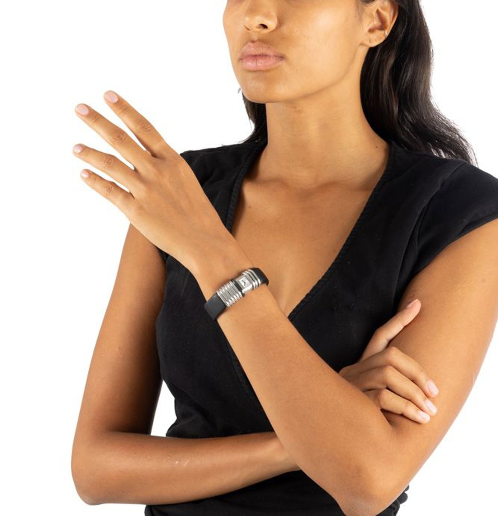 Cartier, Déclaration, réf. 2611, montre en acier et titane sertie de diamants Mouvement: - 5