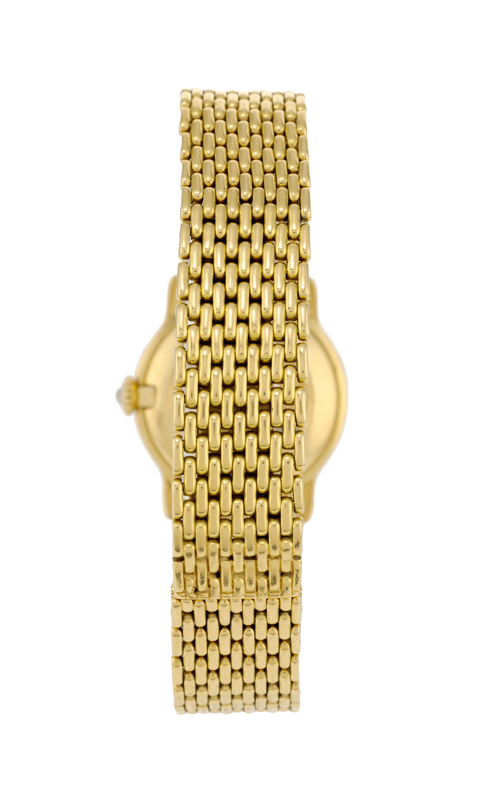 Cartier, Vendôme _Riviera_, montre-bracelet en or 750 sertie de diamants Mouvement: cal. 78-1 - 4