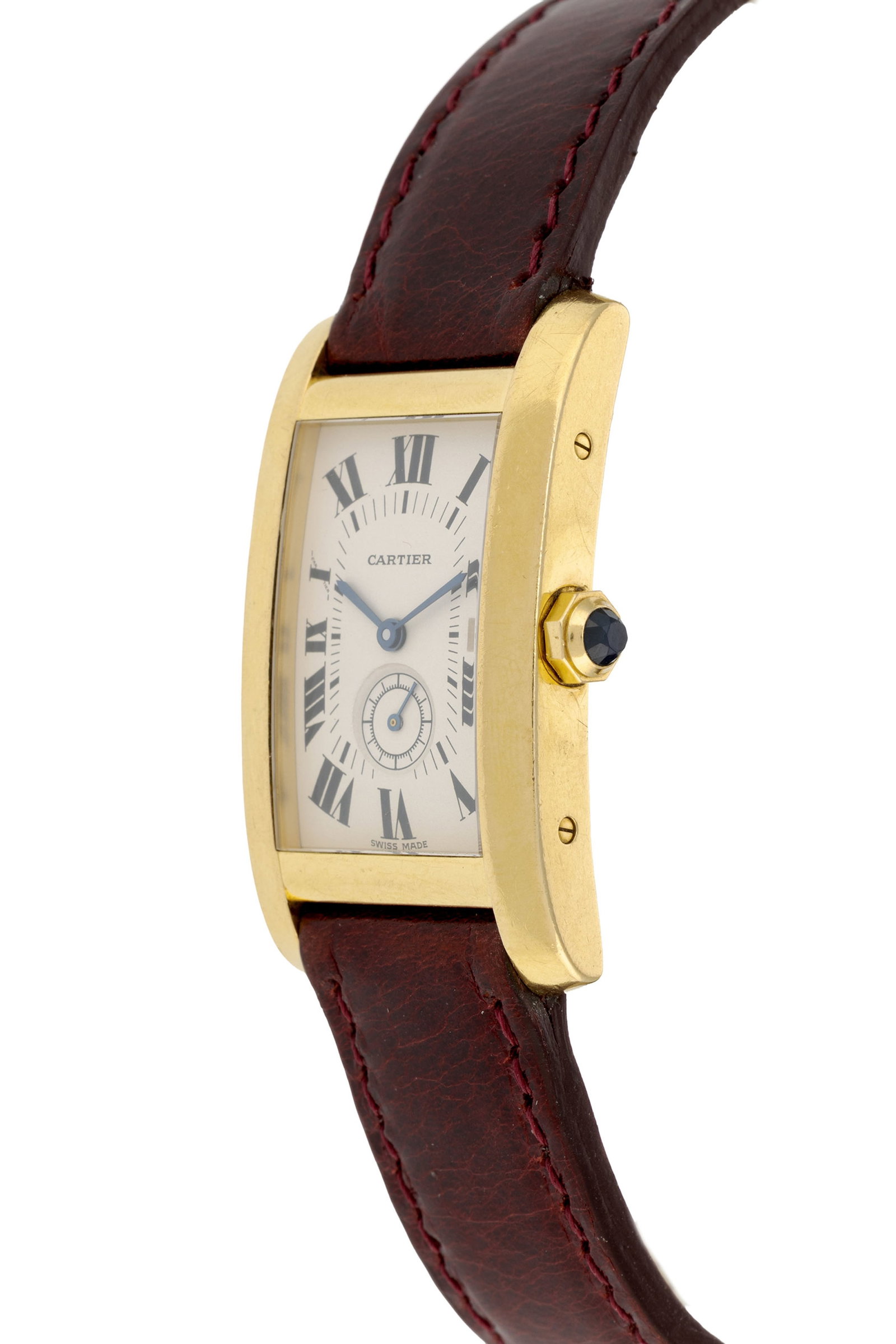 Cartier, Tank Américaine, réf. 8012905, montre petite seconde en or 750 Mouvement: cal.  - 2
