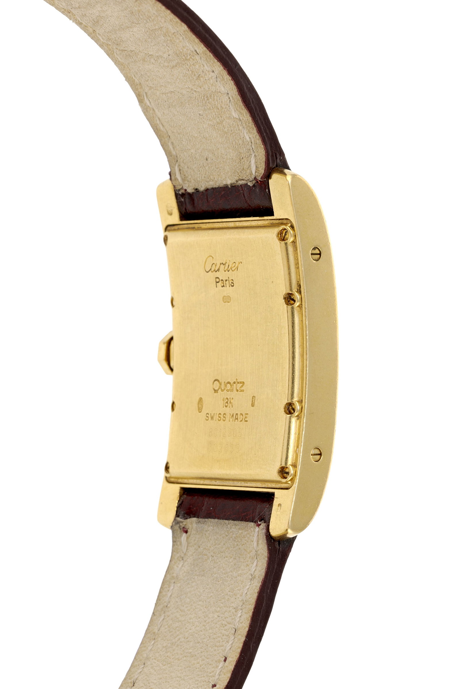 Cartier, Tank Américaine, réf. 8012905, montre petite seconde en or 750 Mouvement: cal.  - 3