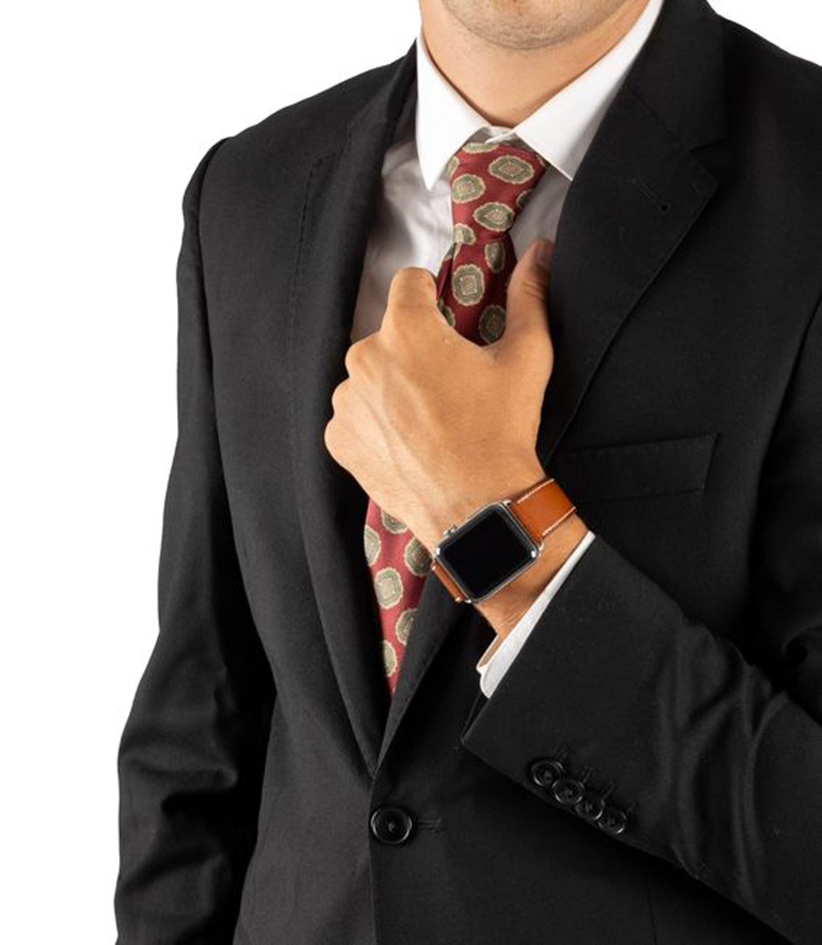 Hermès, Apple Watch, montre connectée en acier et céramique noire Boîtier: larg - 5