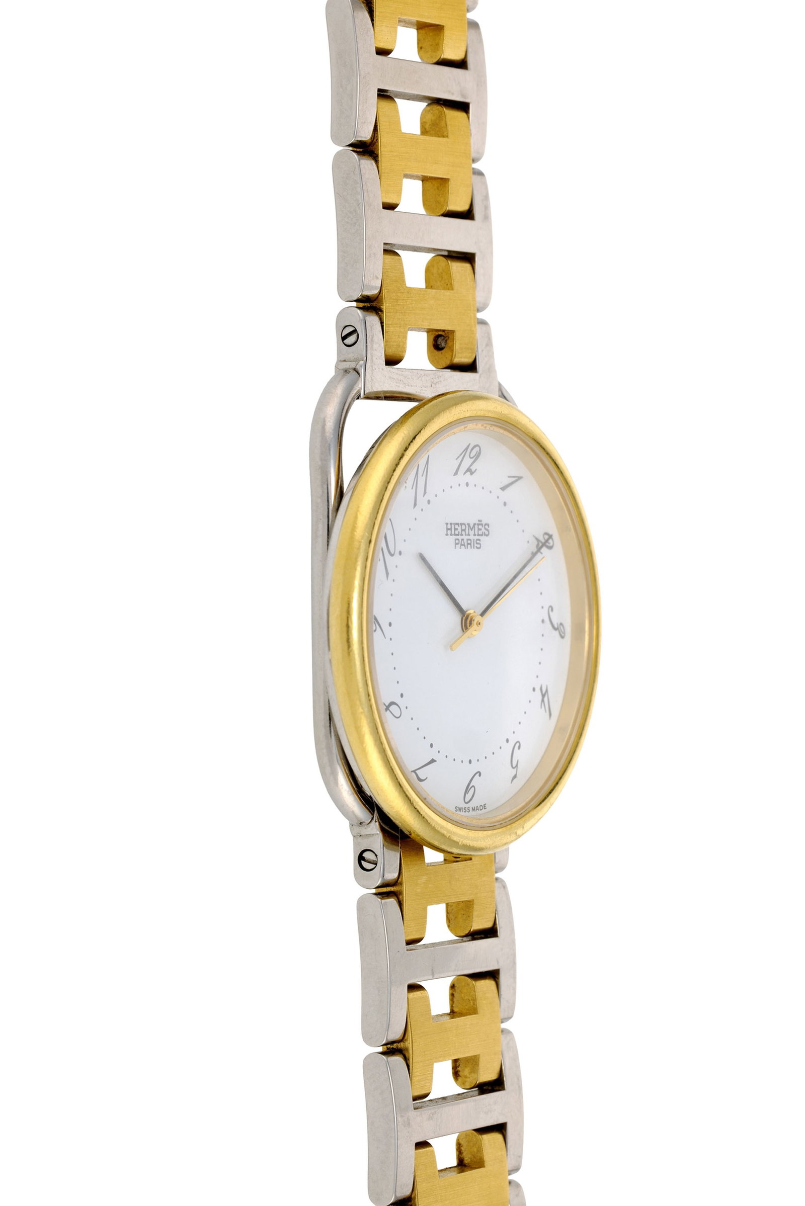 Hermès, montre-bracelet en acier bicolore Mouvement: cal. ETA 956.412, quartz, 7 rubis Bo&# - 2