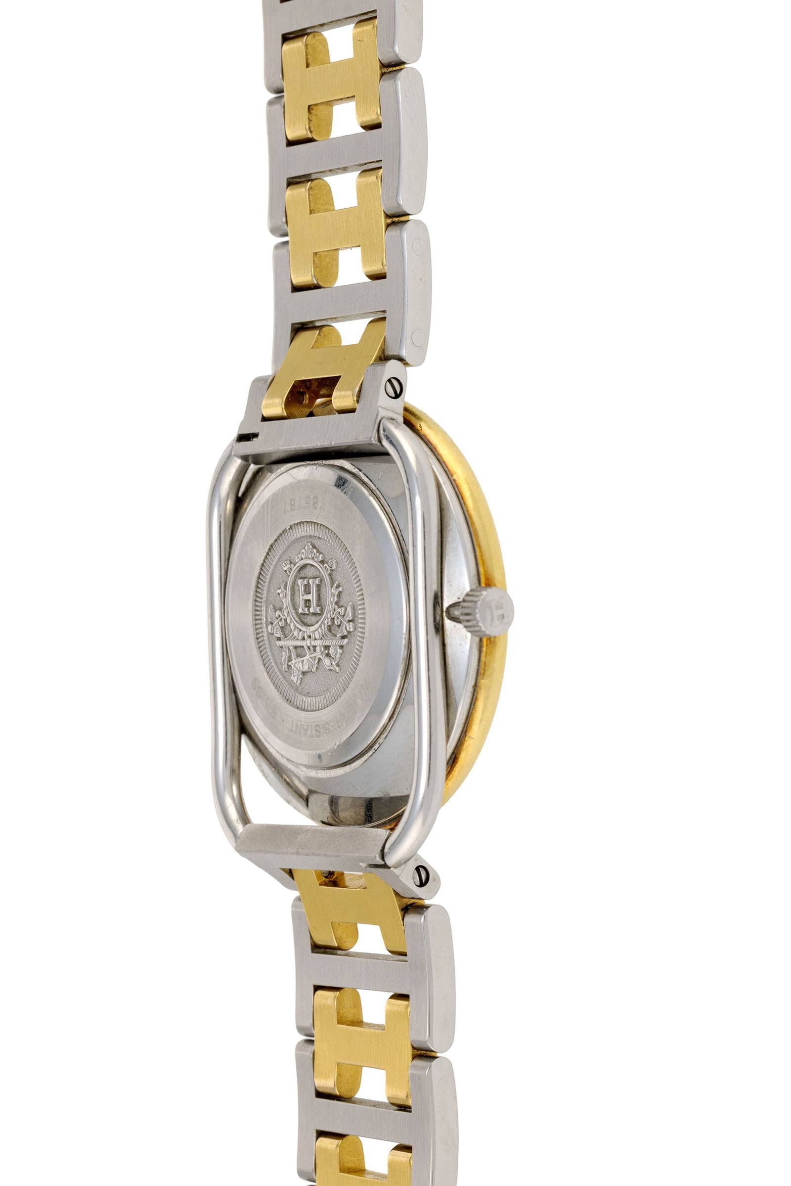 Hermès, montre-bracelet en acier bicolore Mouvement: cal. ETA 956.412, quartz, 7 rubis Bo&# - 3