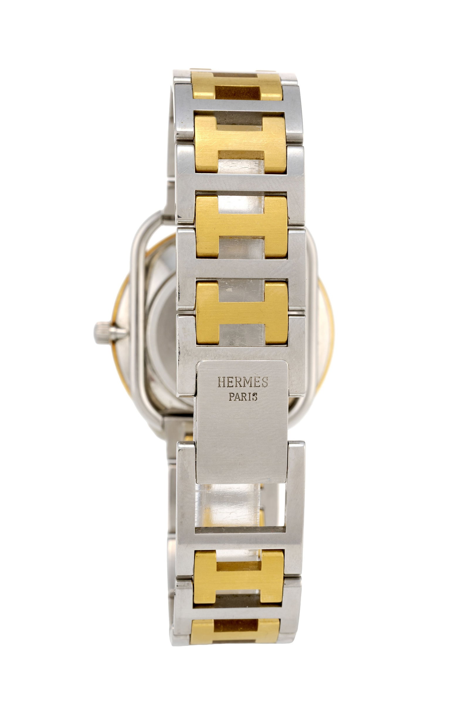 Hermès, montre-bracelet en acier bicolore Mouvement: cal. ETA 956.412, quartz, 7 rubis Bo&# - 4