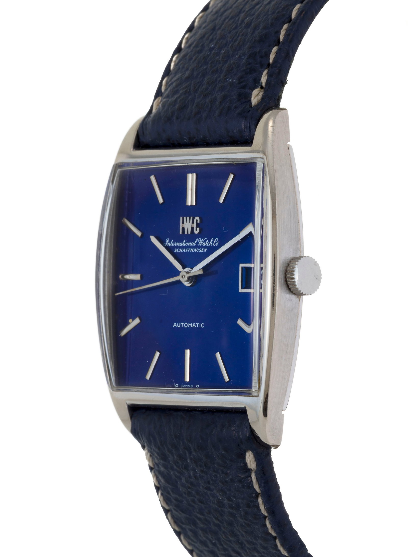 IWC, réf. 2471, montre en or gris 750 avec indication de la date, années 1970 Mouvement: - 2