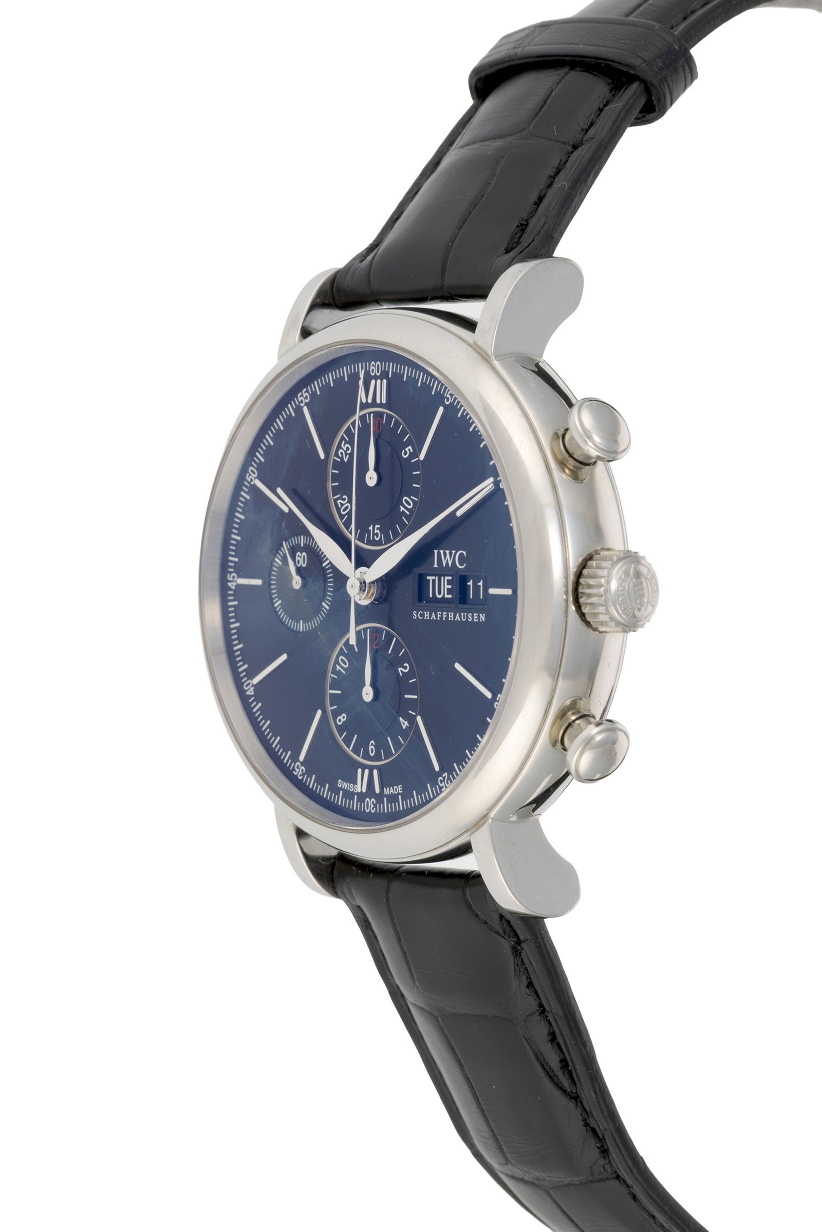 IWC, Portofino, réf. IW391008, montre chronographe en acier Mouvement: cal. 75320, automatiqu - 2