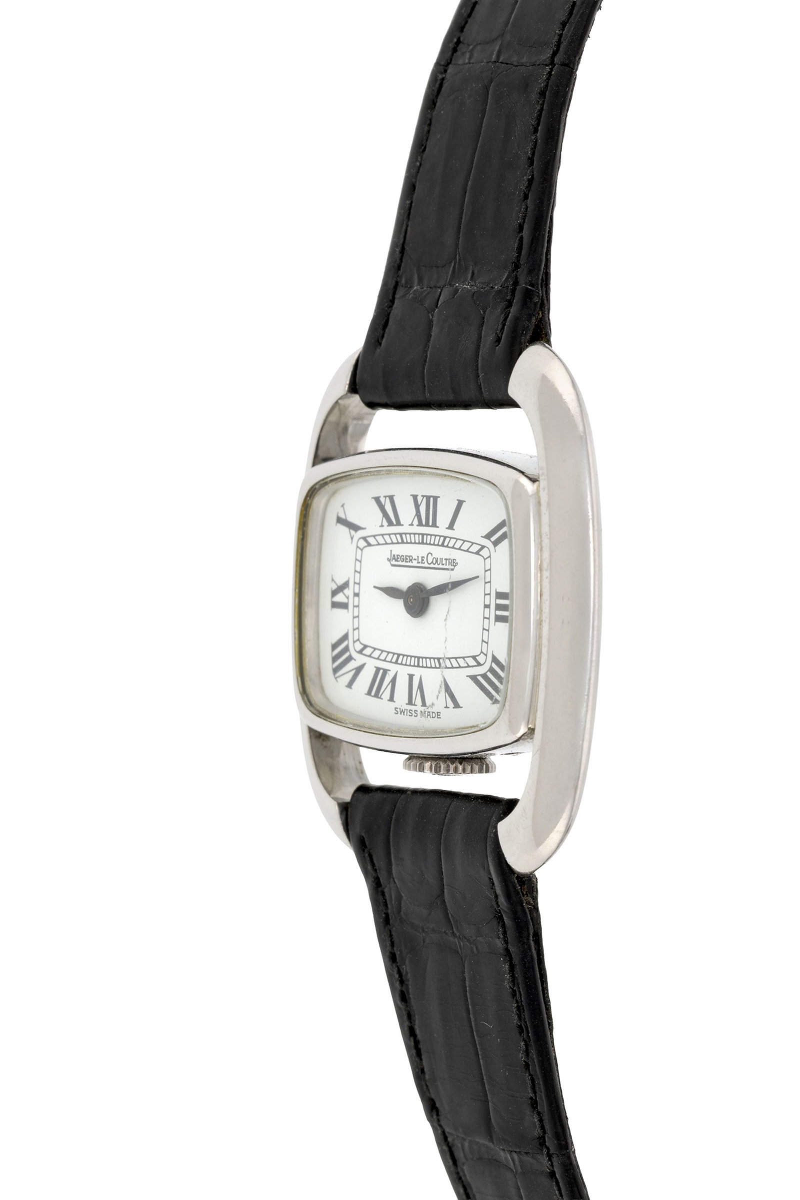 Jaeger-LeCoultre, Etrier, réf. 6147.42, montre bracelet en acier, années 1970 Mouvement:  - 2