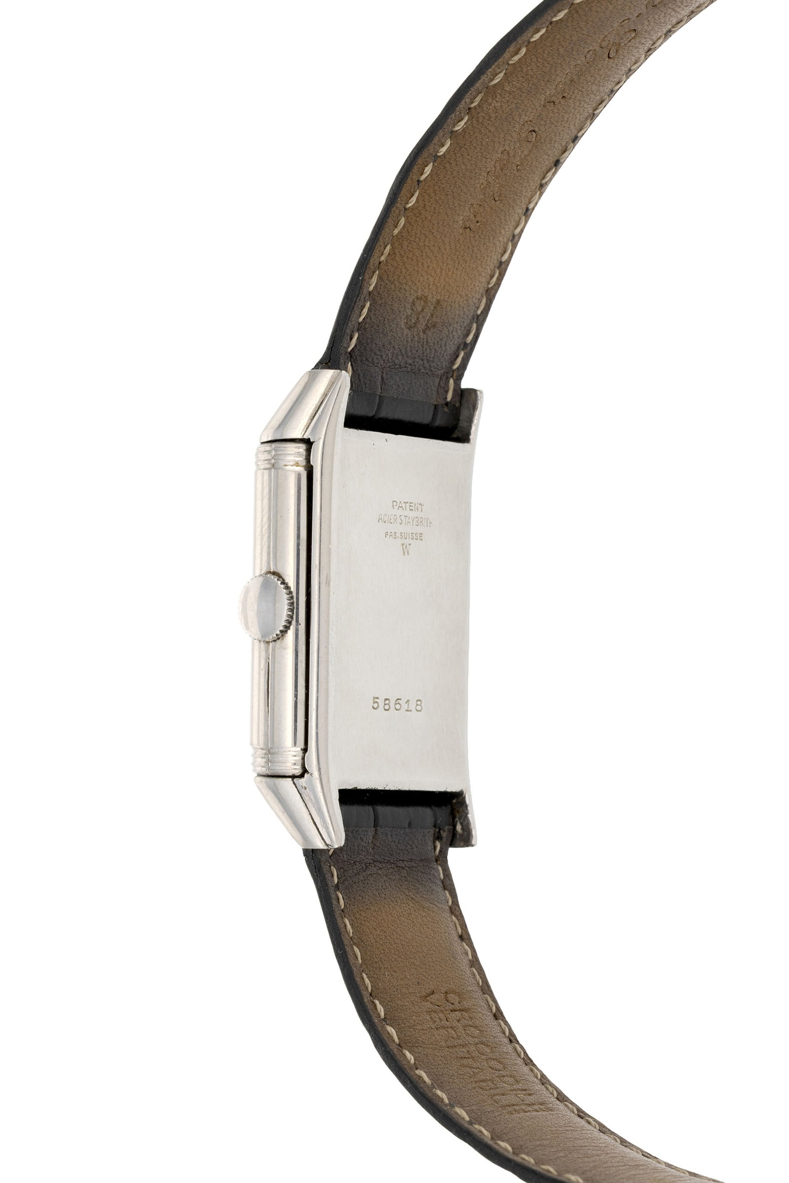 Jaeger-LeCoultre, Reverso, montre petite seconde en acier "Staybrite" Mouvement: mécanique, n - 3