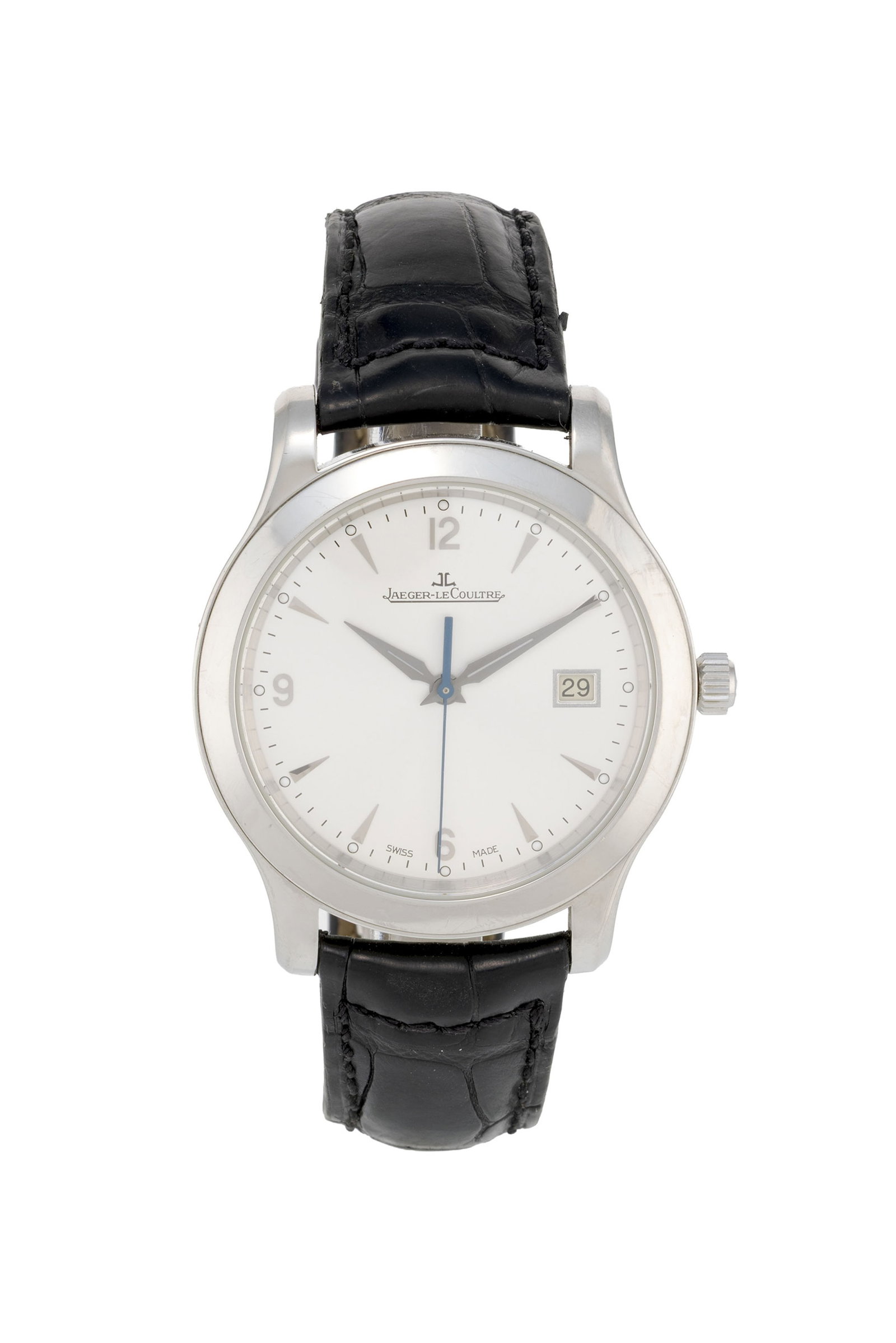 Jaeger-LeCoultre, Master Control, réf. 147.8.37.S, montre en acier avec indication de la date, : Jaeger-LeCoultre, Master Control, réf. 147.8.37.S, montre en acier avec indication de la date, circa 2010 Mouvement: cal. 899, automatique, 32 rubis, n°3607519 Boîtier: n°2674701,