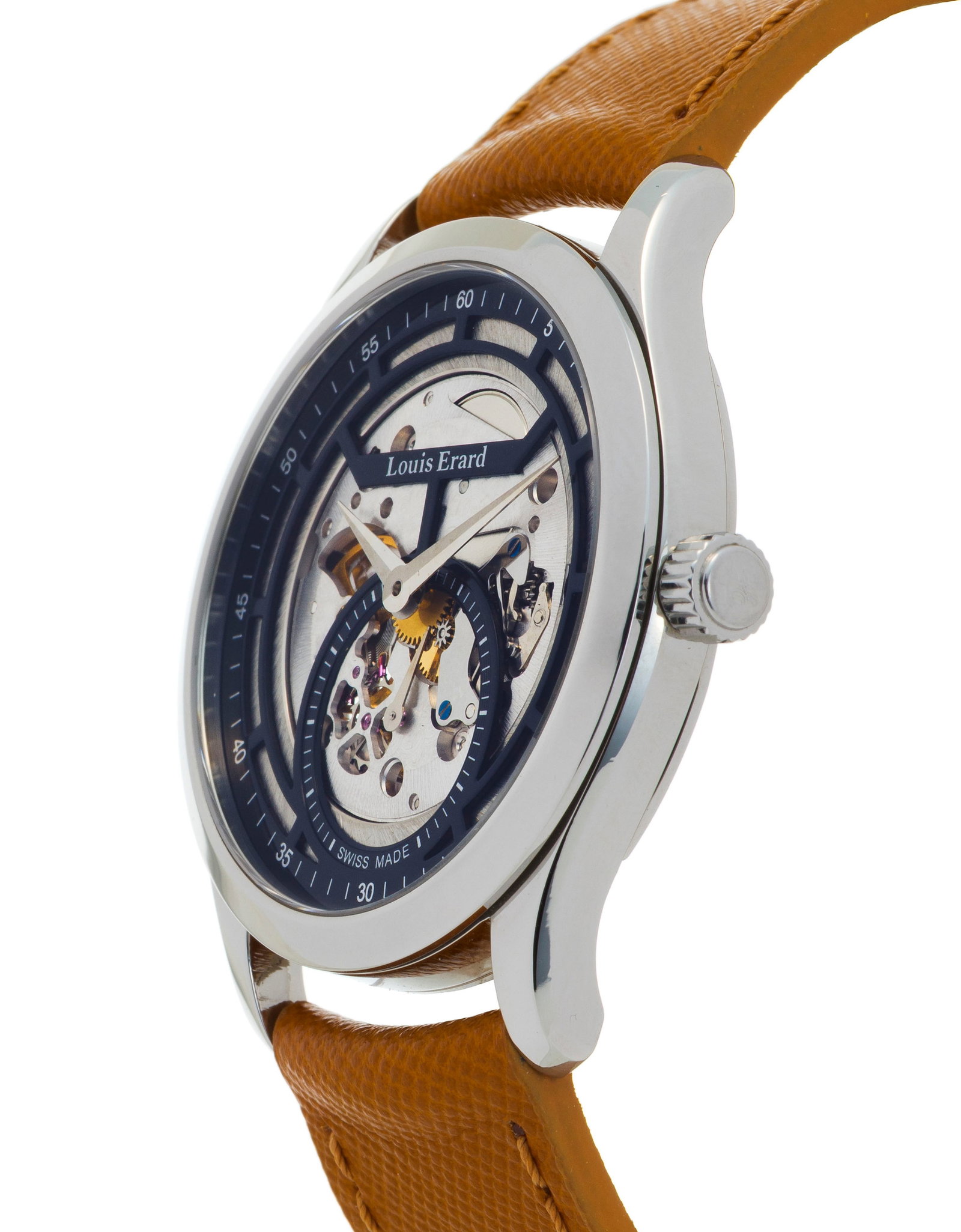Louis Erard, montre squelette petite seconde en acier Mouvement: mécanique, 17 rubis Bo - 2