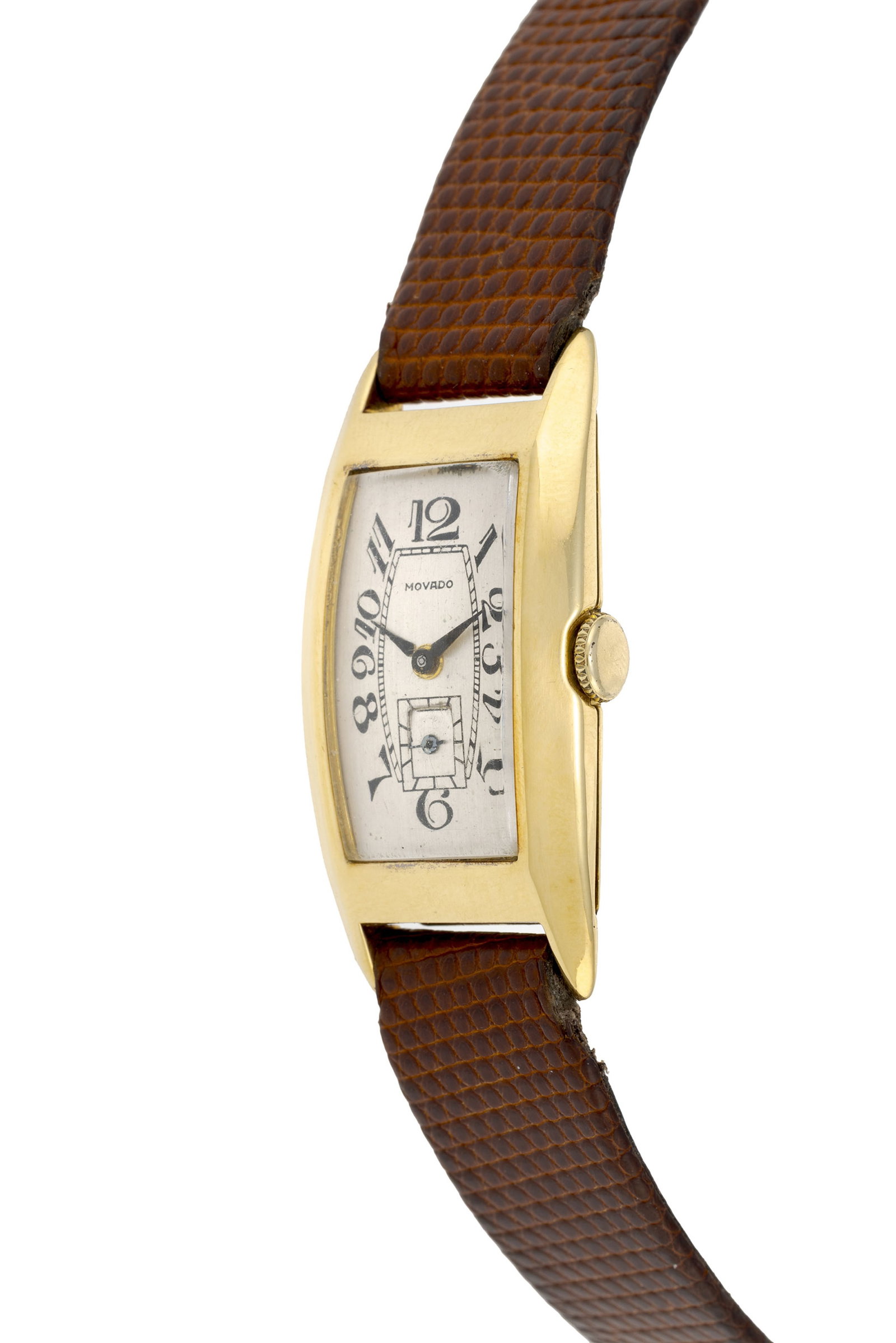 Movado, montre petite seconde en or 750, années 1940 Mouvement: cal. 440, mécanique, 16  - 2