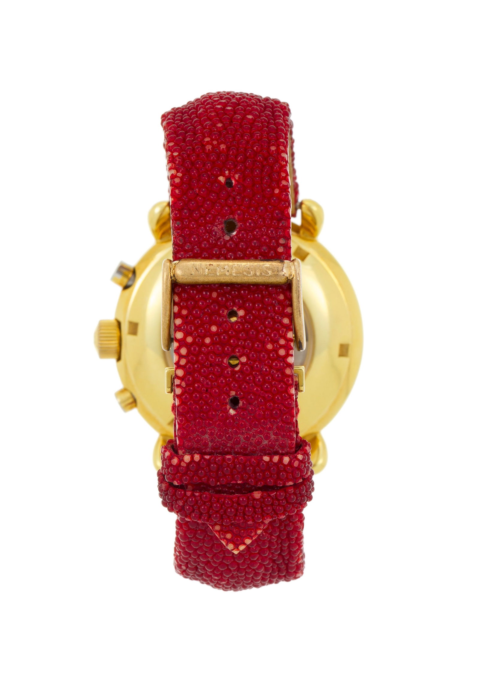 Nemesis, Pièce Unique, montre chronographe en or 750 sertie de diamants et de rubis Mouvemen - 3