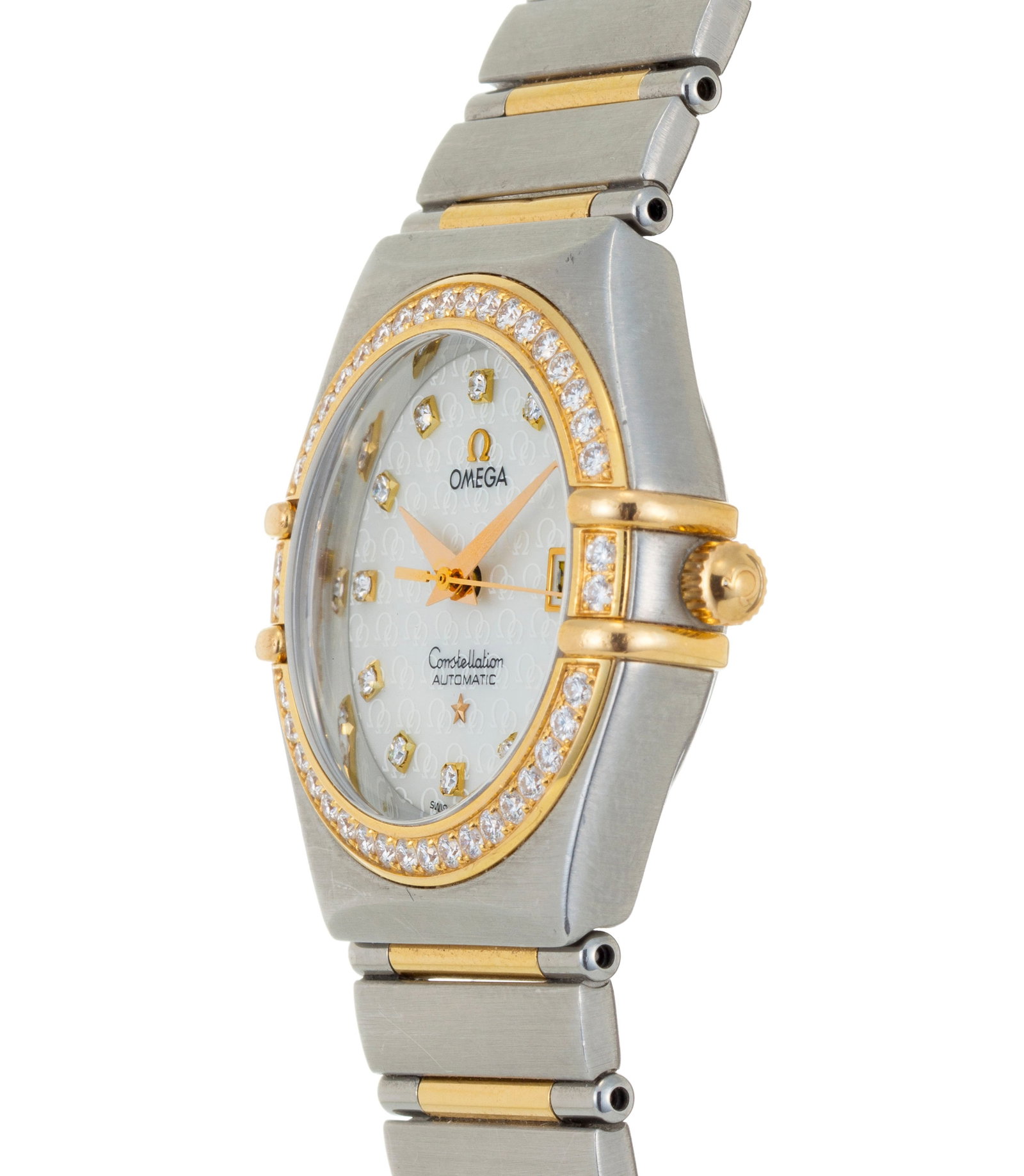 Omega, Constellation 50 Years, montre-bracelet acier et or sertie de diamants Mouvement: automatiqu - 2