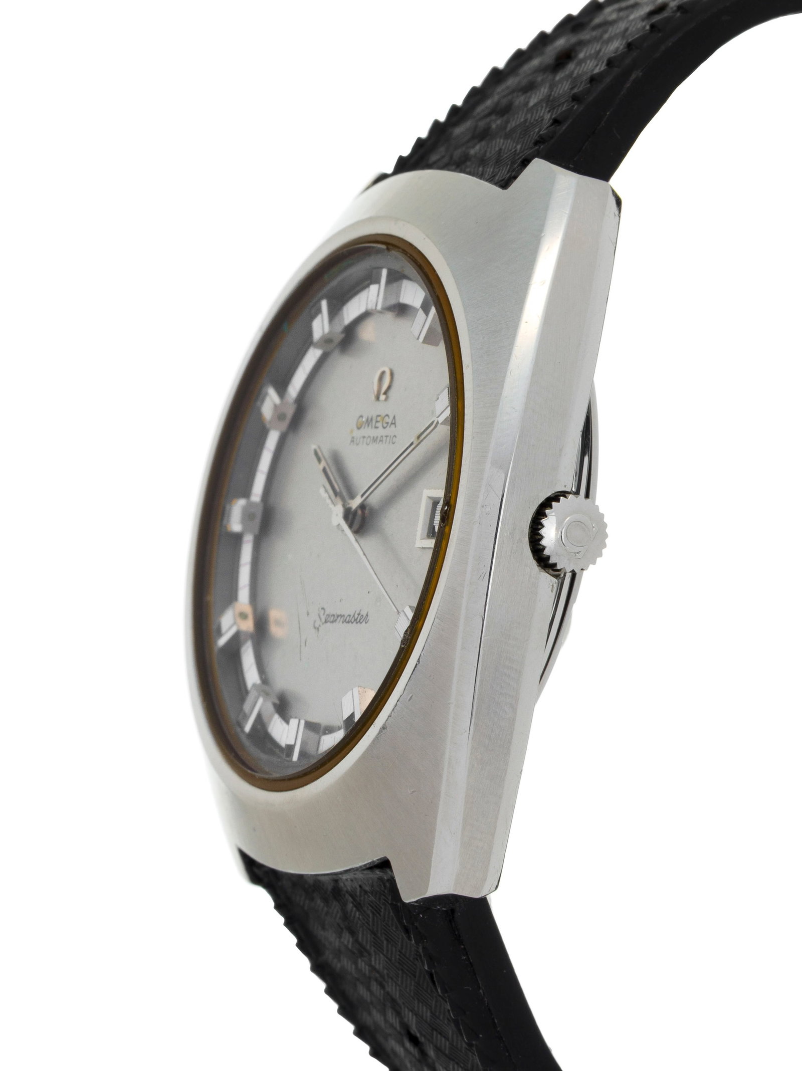 Omega, Seamaster, réf. 166.110, montre en acier avec indication de la date Mouvement: cal. 10 - 2