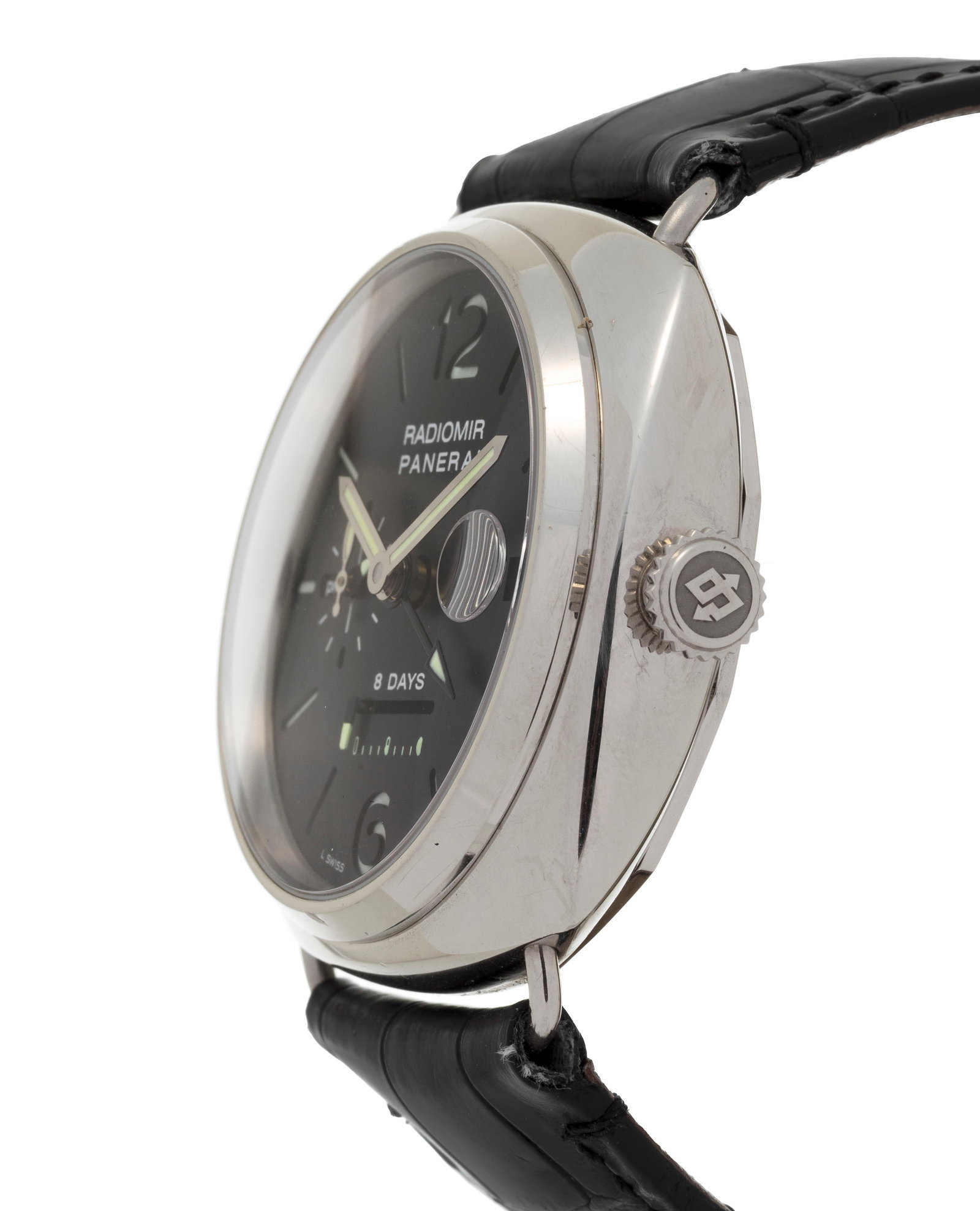 Panerai, Luminor 1950 8 Days GMT, réf. OP 6616, Ed. Limitée n°230/250, montre petite  - 2