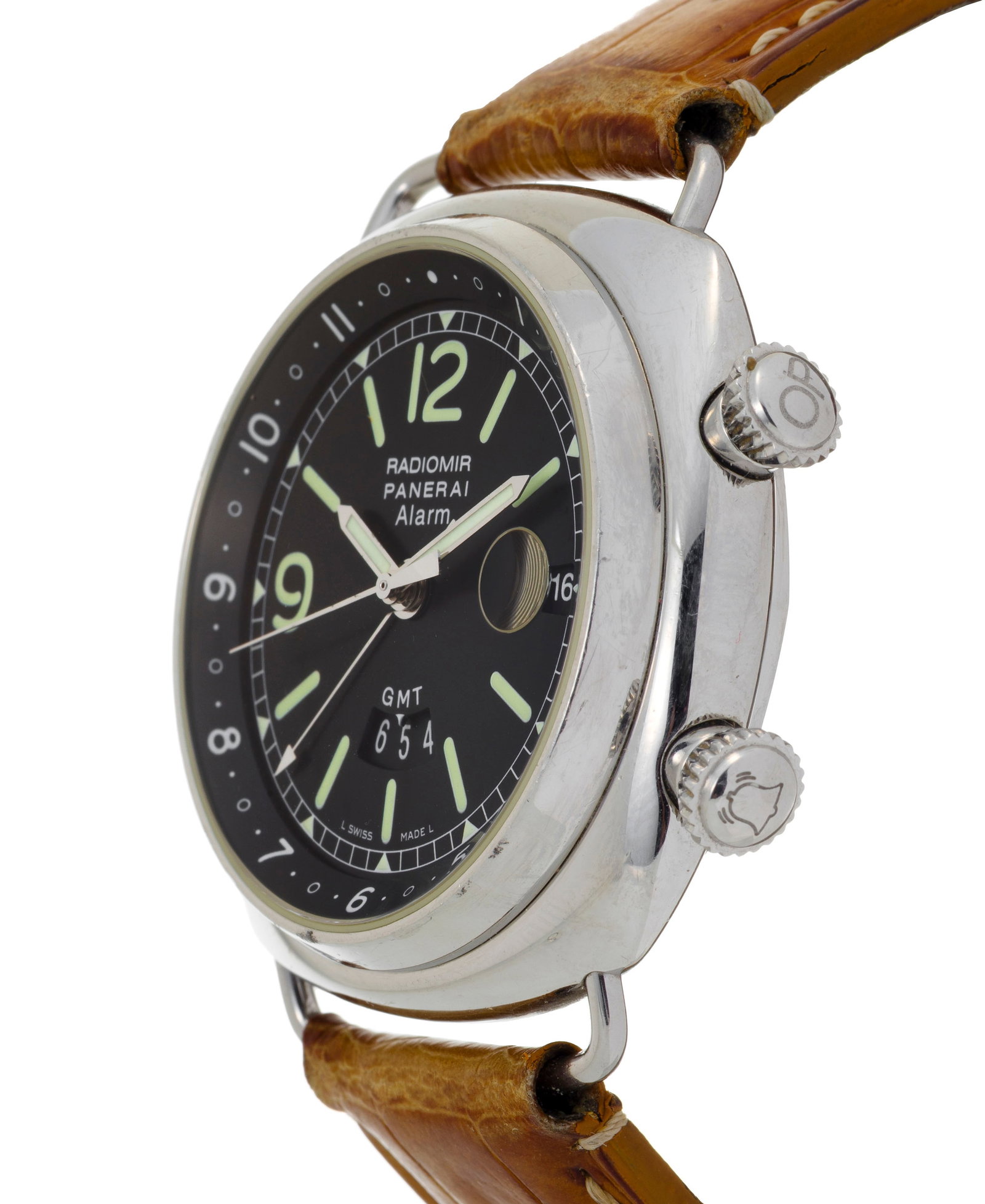 Panerai, Radiomir GMT Alarm, réf. OP 6563, Ed. Limitée n°E314/500, montre en acier av - 2