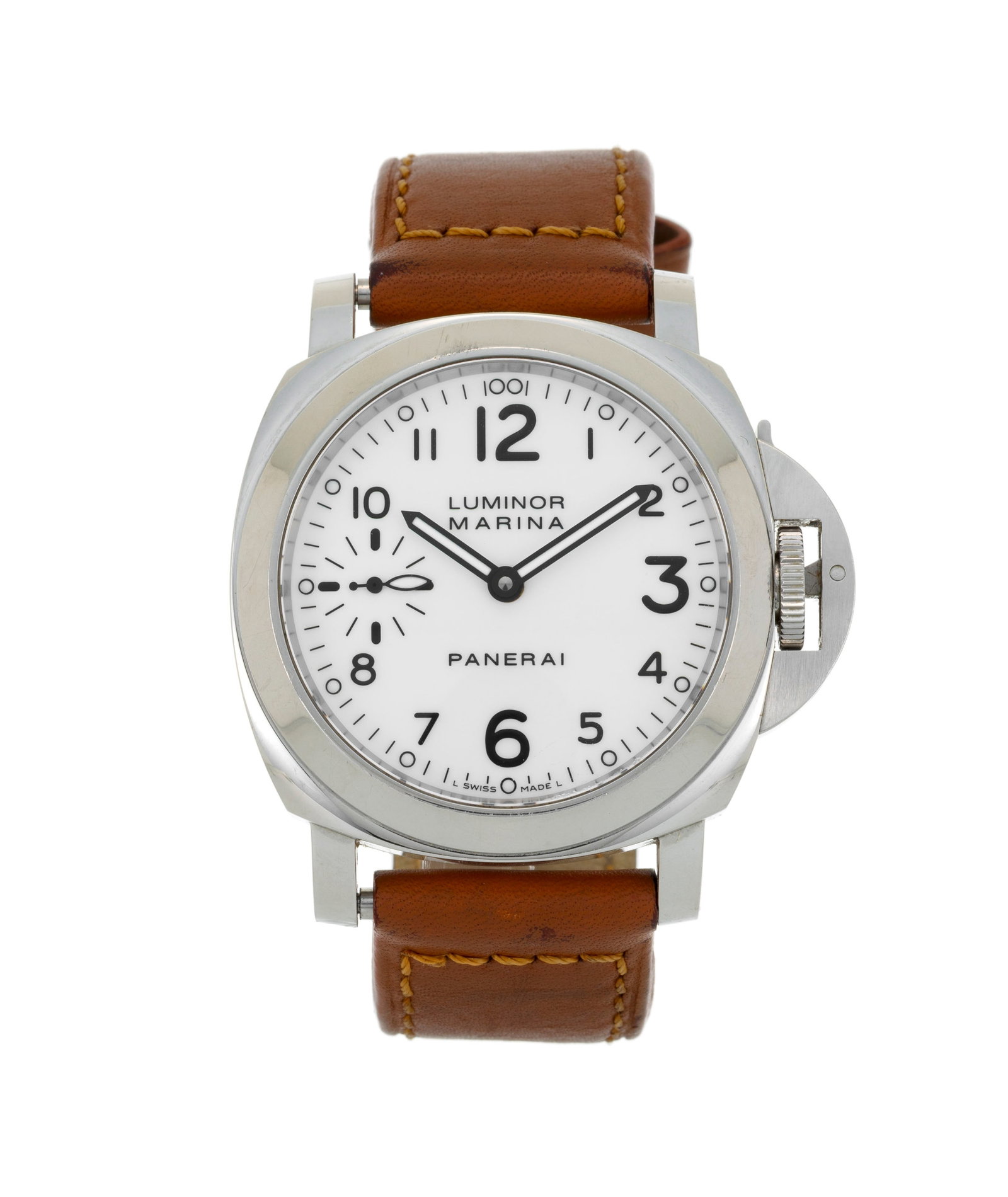 Panerai, Luminor Marina, réf. OP6567, Ed. Limitée n°H0418/1000, montre petite seconde: Panerai, Luminor Marina, réf. OP6567, Ed. Limitée n°H0418/1000, montre petite seconde en acier Mouvement: mécanique Boîtier: n°PB 526274, diam. 44 mm, fond en verre
