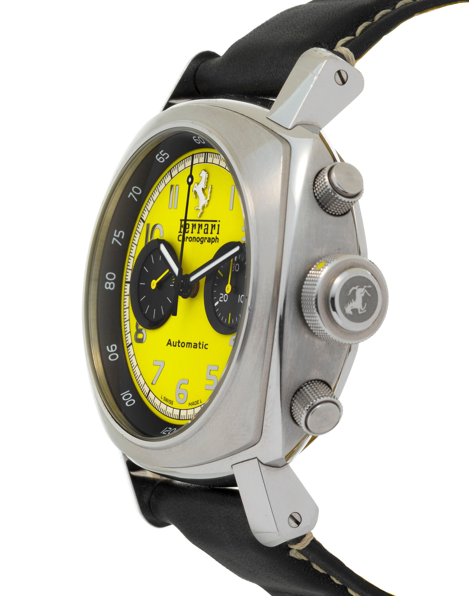 Panerai et Ferrari, réf. F 6656, Ed. Limitée n°F A102/700, montre chronographe en aci - 2