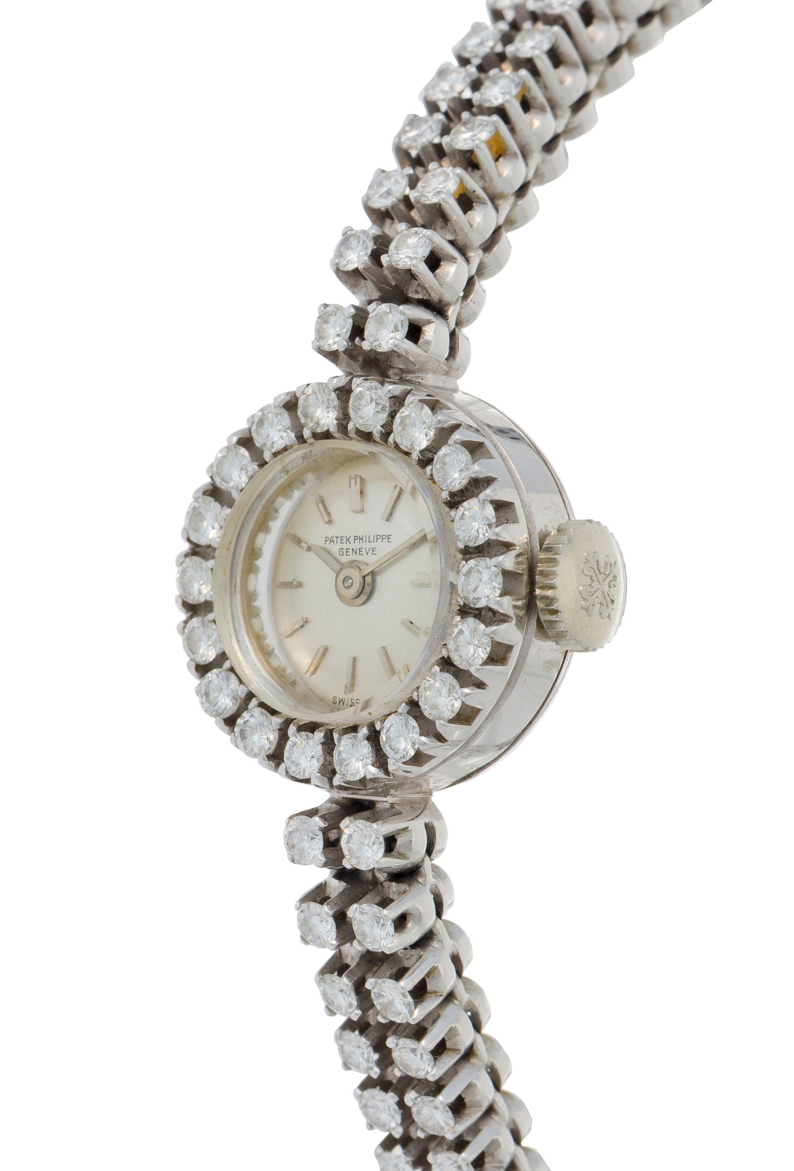Patek Philippe, montre-bracelet en or gris 750 sertie de diamants Mouvement: cal. 13.5-320, mé - 2