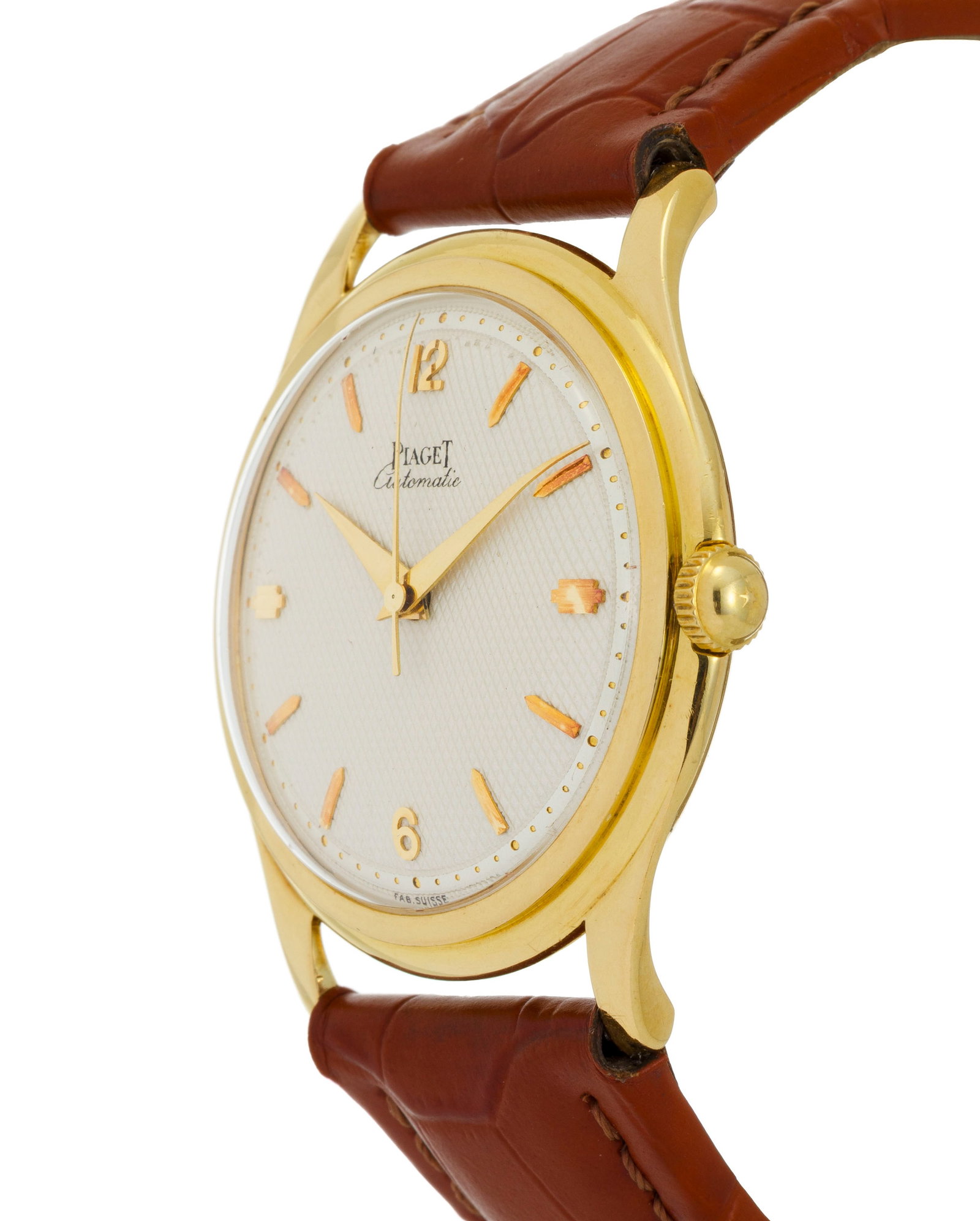 Piaget, montre en or 750 Mouvement: cal. Felsa 690, automatique, 23 rubis Boîtier: n°1 - 3