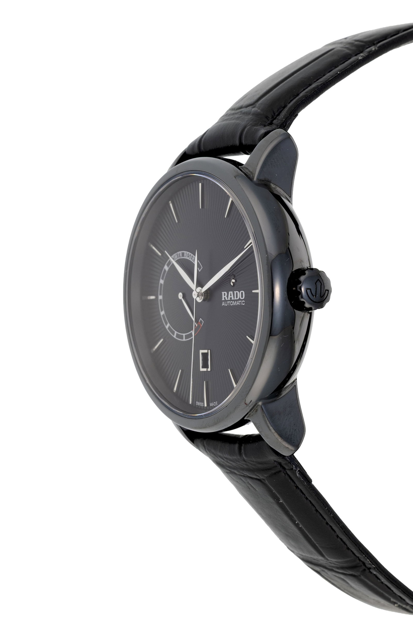 Rado, Diamaster, réf. 772.0137.3, montre en céramique noire avec indication de la rés - 2