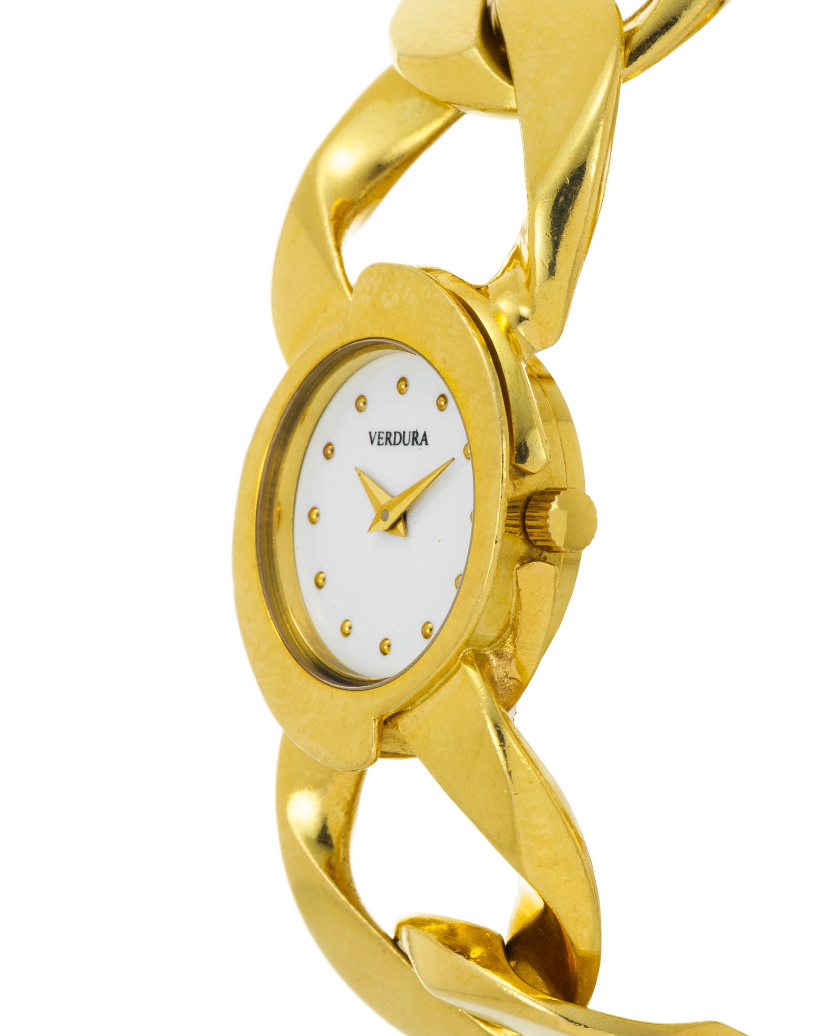 Verdura, montre-bracelet en or 750 Mouvement: quartz Boîtier: diam. 20 mm Signature: cadr - 2