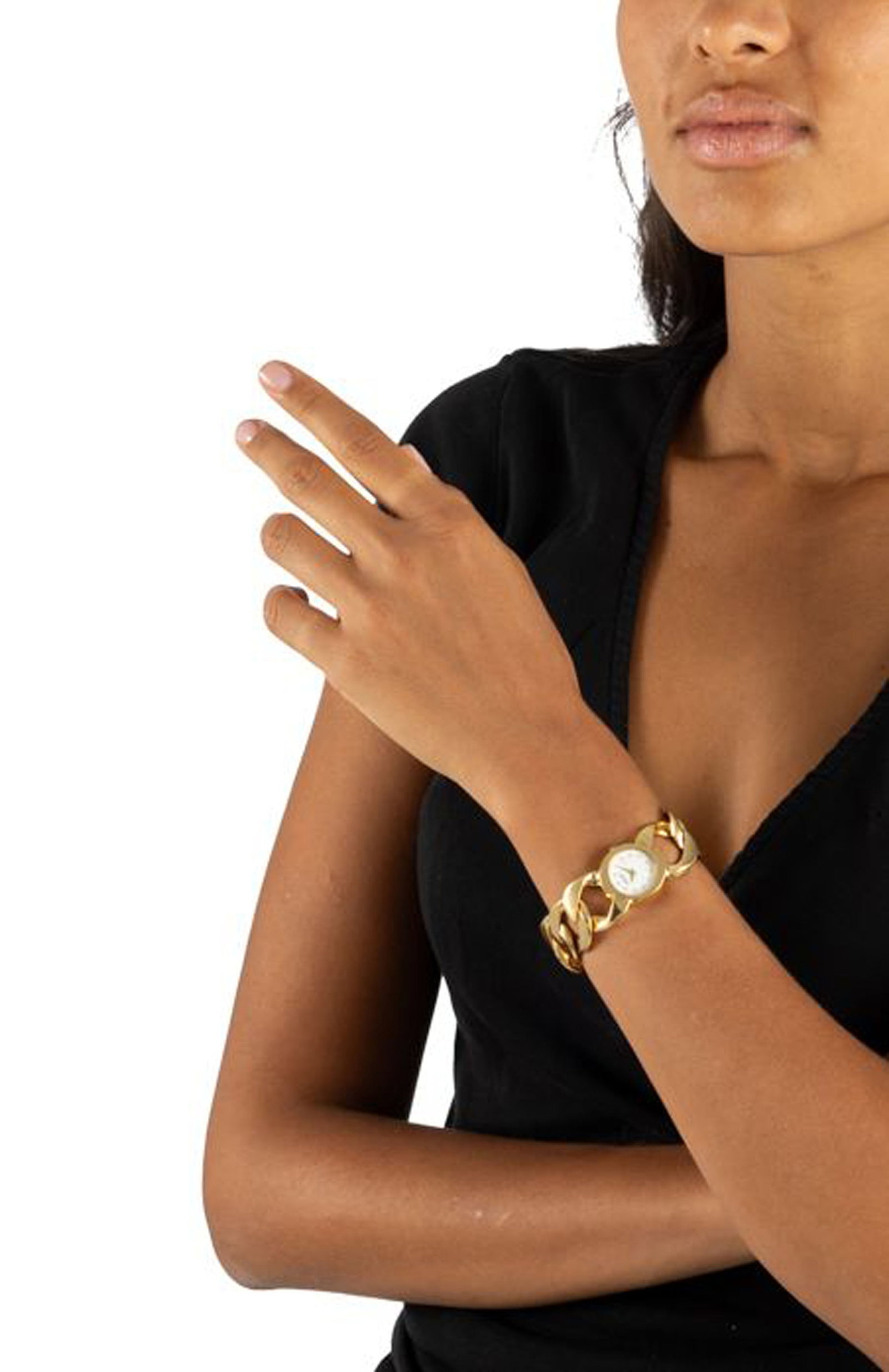Verdura, montre-bracelet en or 750 Mouvement: quartz Boîtier: diam. 20 mm Signature: cadr - 4