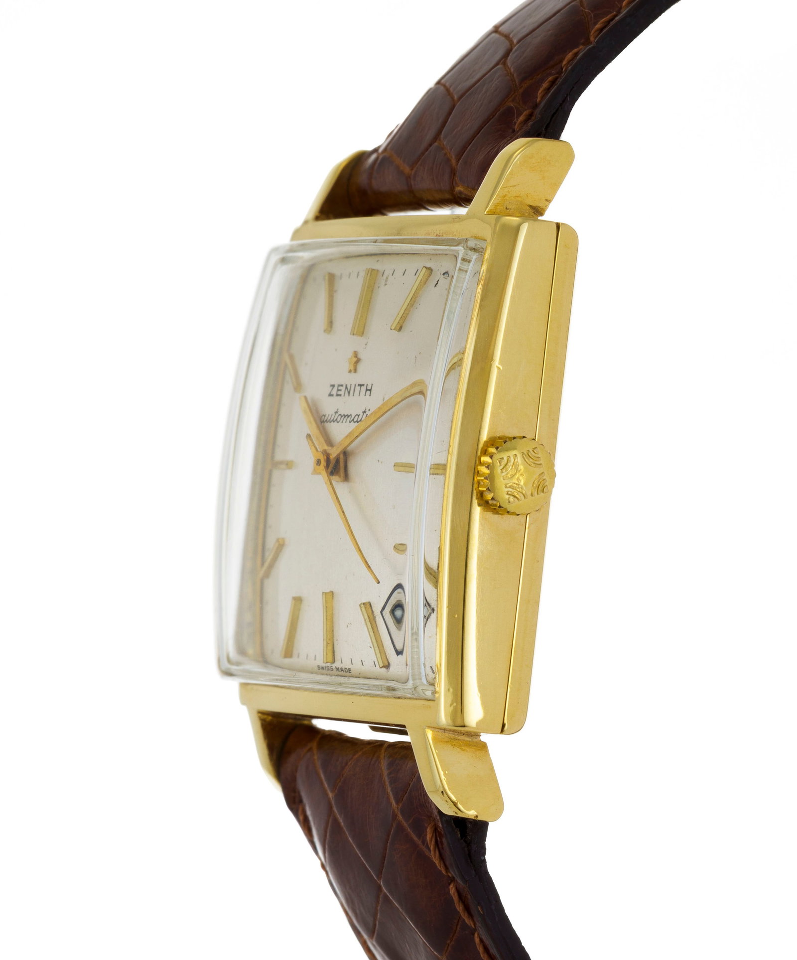 Zenith, montre en or 750 avec indication de la date, années 1960 Mouvement: cal. 2542 PC, aut - 2