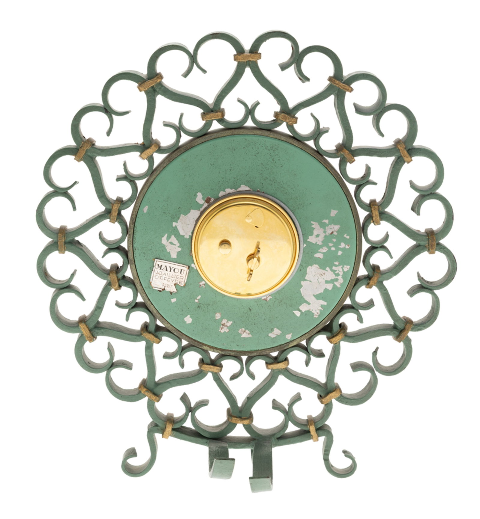 Jaeger-LeCoultre, pendulette en fer forgé, années 1960 Mouvement: mécanique Bo - 3