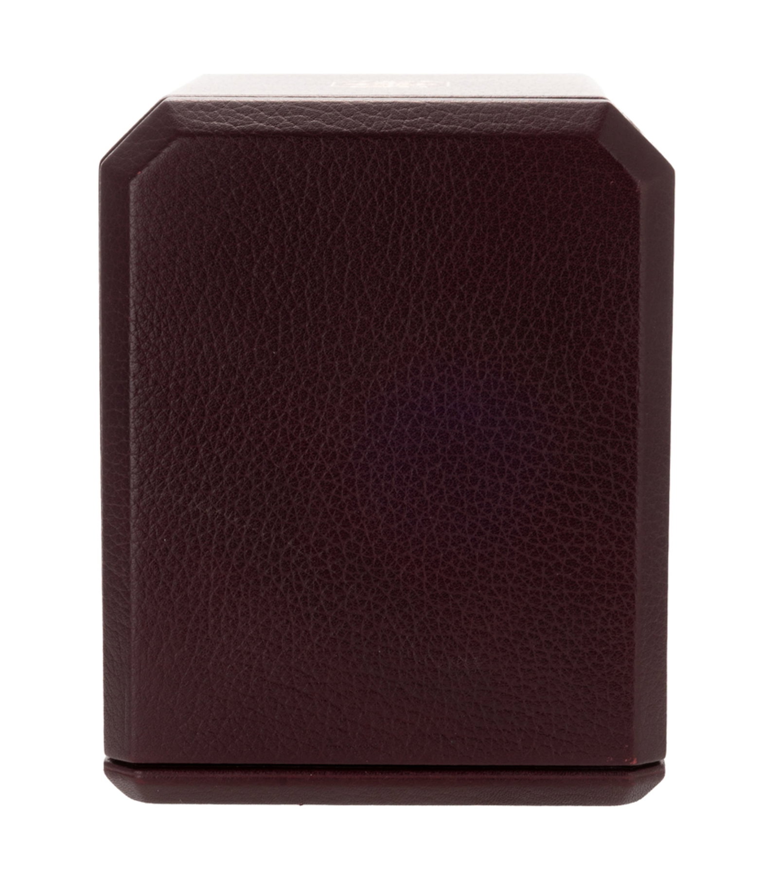 Patek Philippe, remontoir de montre en cuir bordeaux, signé, h. 15.4 cm, boîte - 6