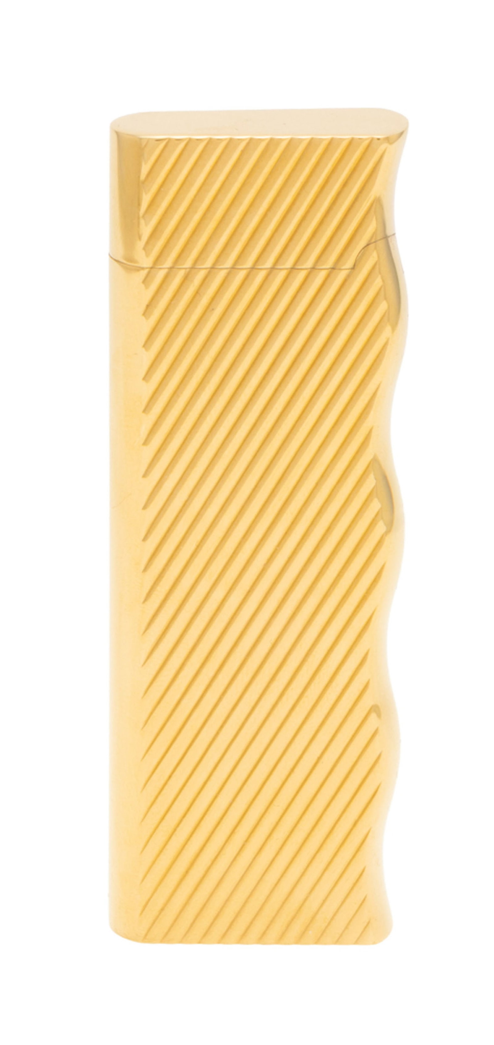 Van Cleef & Arpels, briquet plaqué or à motif godronné avec des pierres de rechange e - 3