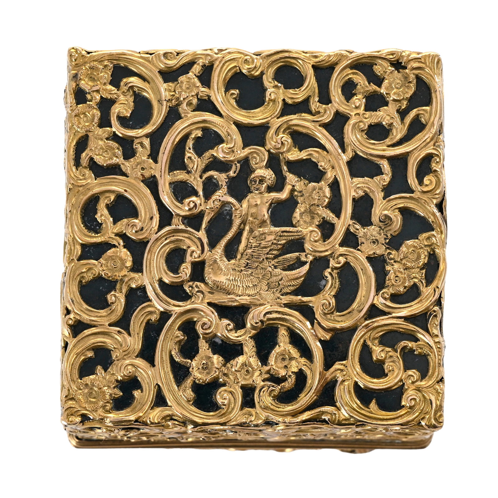 Coffret à flacons en héliotrope et or, probablement Angleterre circa 1760, orné dR - 10