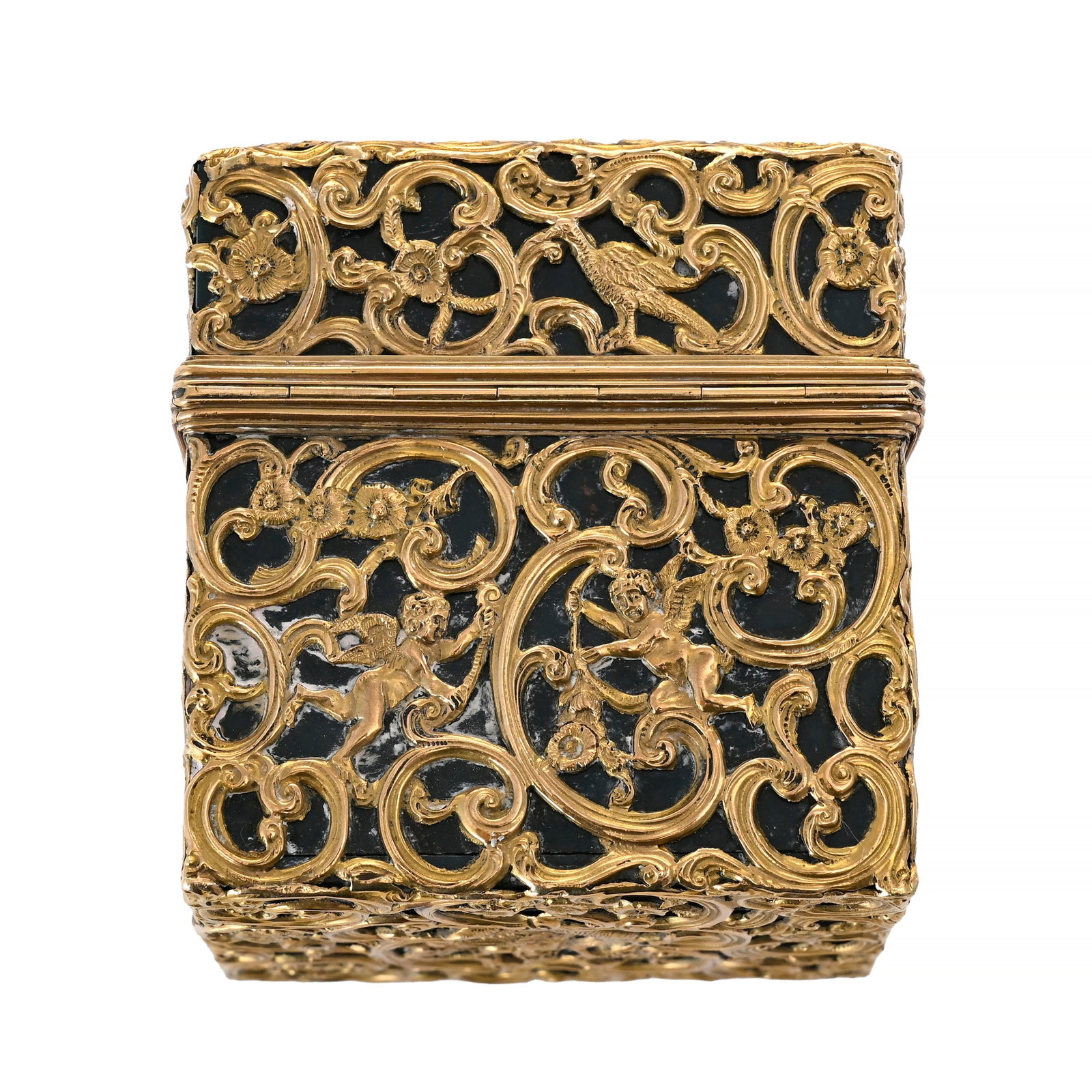 Coffret à flacons en héliotrope et or, probablement Angleterre circa 1760, orné dR - 8