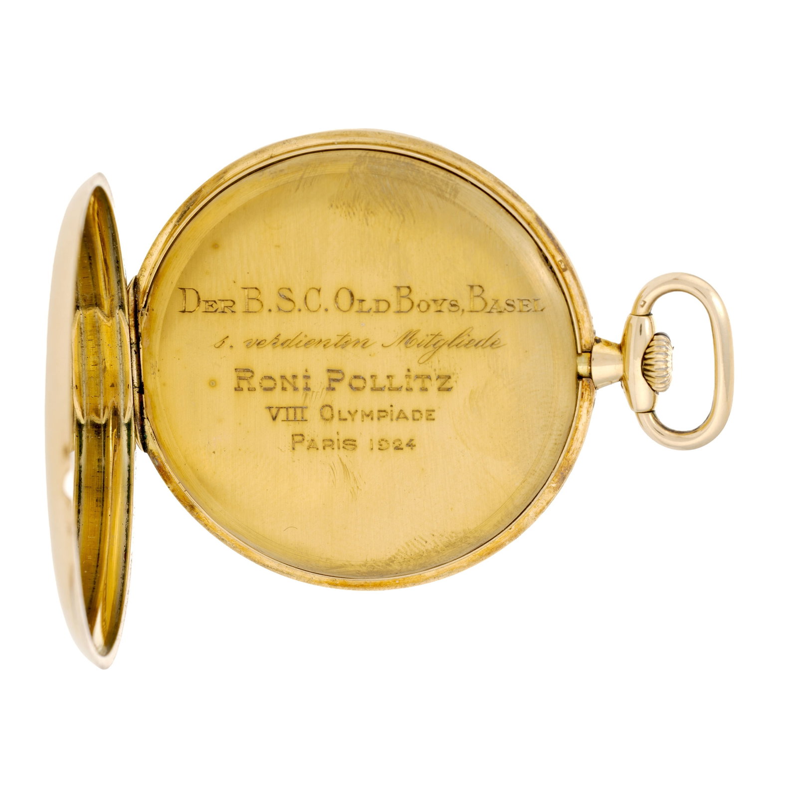 Longines, montre de poche petite seconde en or 750, années 1920 Mouvement: cal. 18.79, m - 4