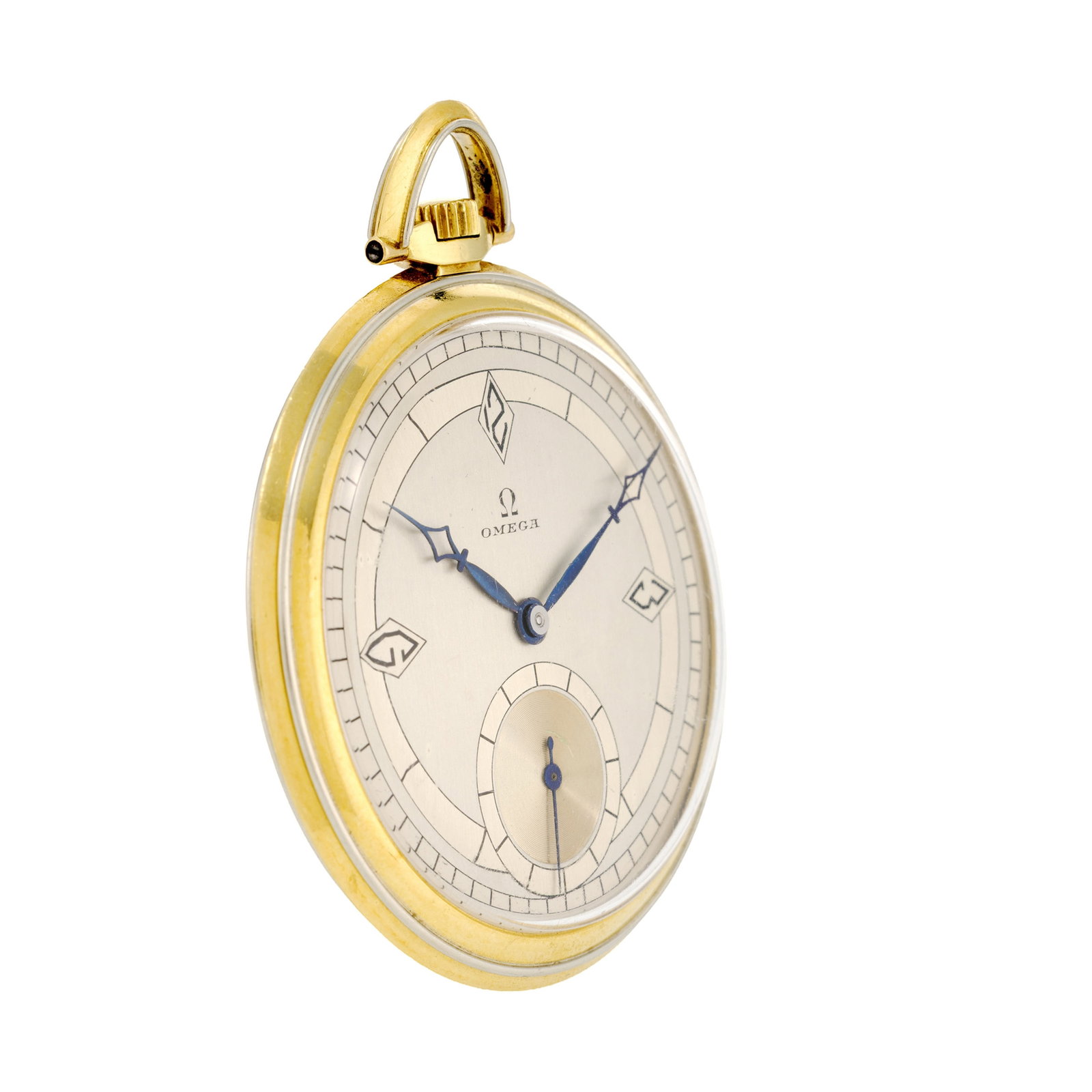 Omega, montre petite seconde en or 750 Mouvement: mécanique, n°6862337 Boîtier: n - 3