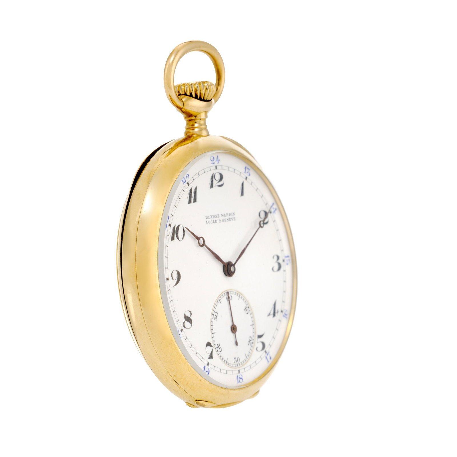 Ulysse Nardin, pour le Tir Fédéral Aarau 1924, montre de poche petite seconde en or 750 or - 3