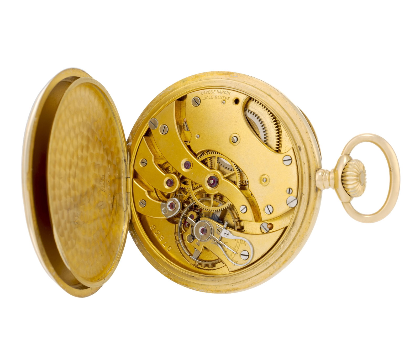 Ulysse Nardin, pour le Tir Fédéral Aarau 1924, montre de poche petite seconde en or 750 or - 5