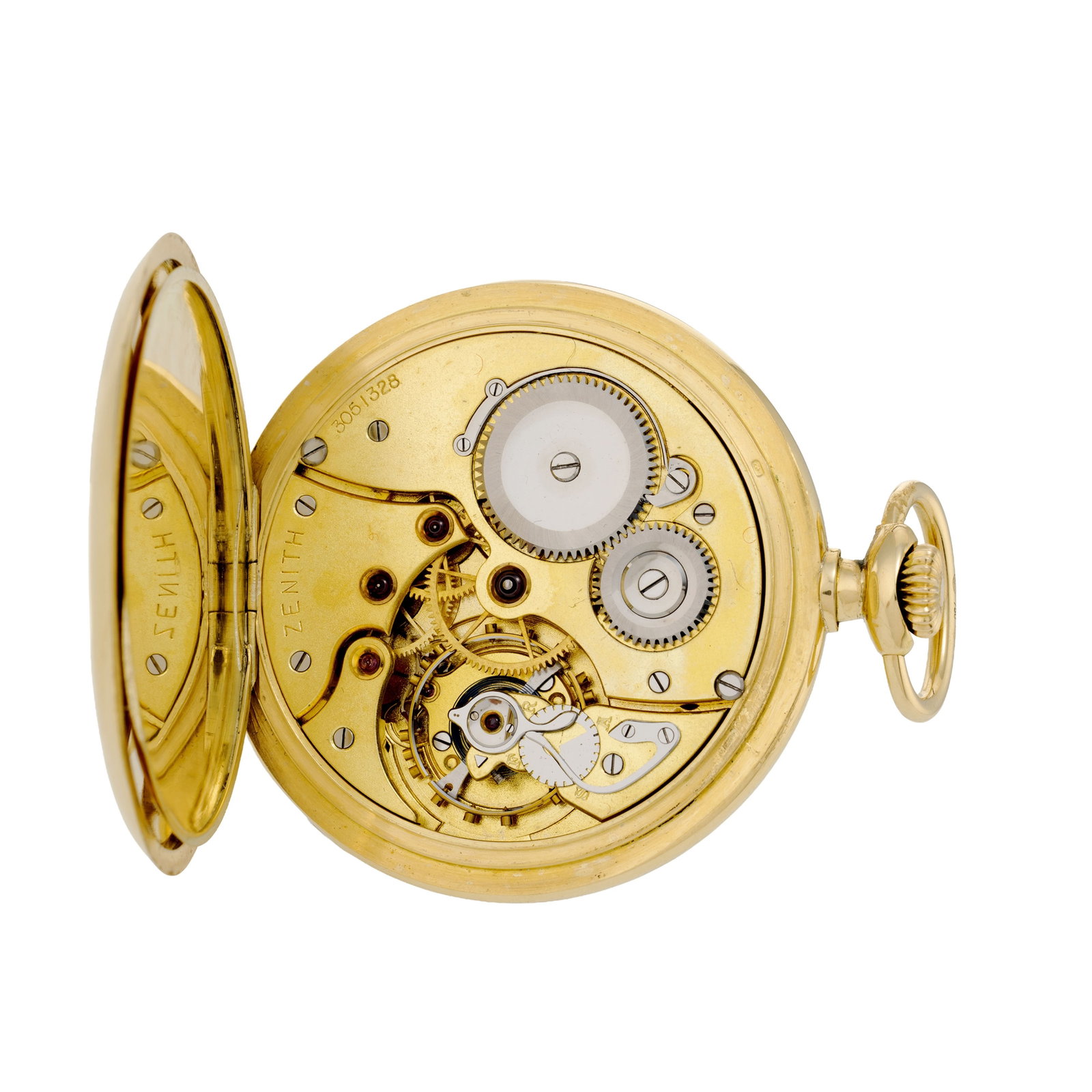 Zenith, montre de poche petite seconde en or 750 Mouvement: mécanique, n°3051328 Bo - 5