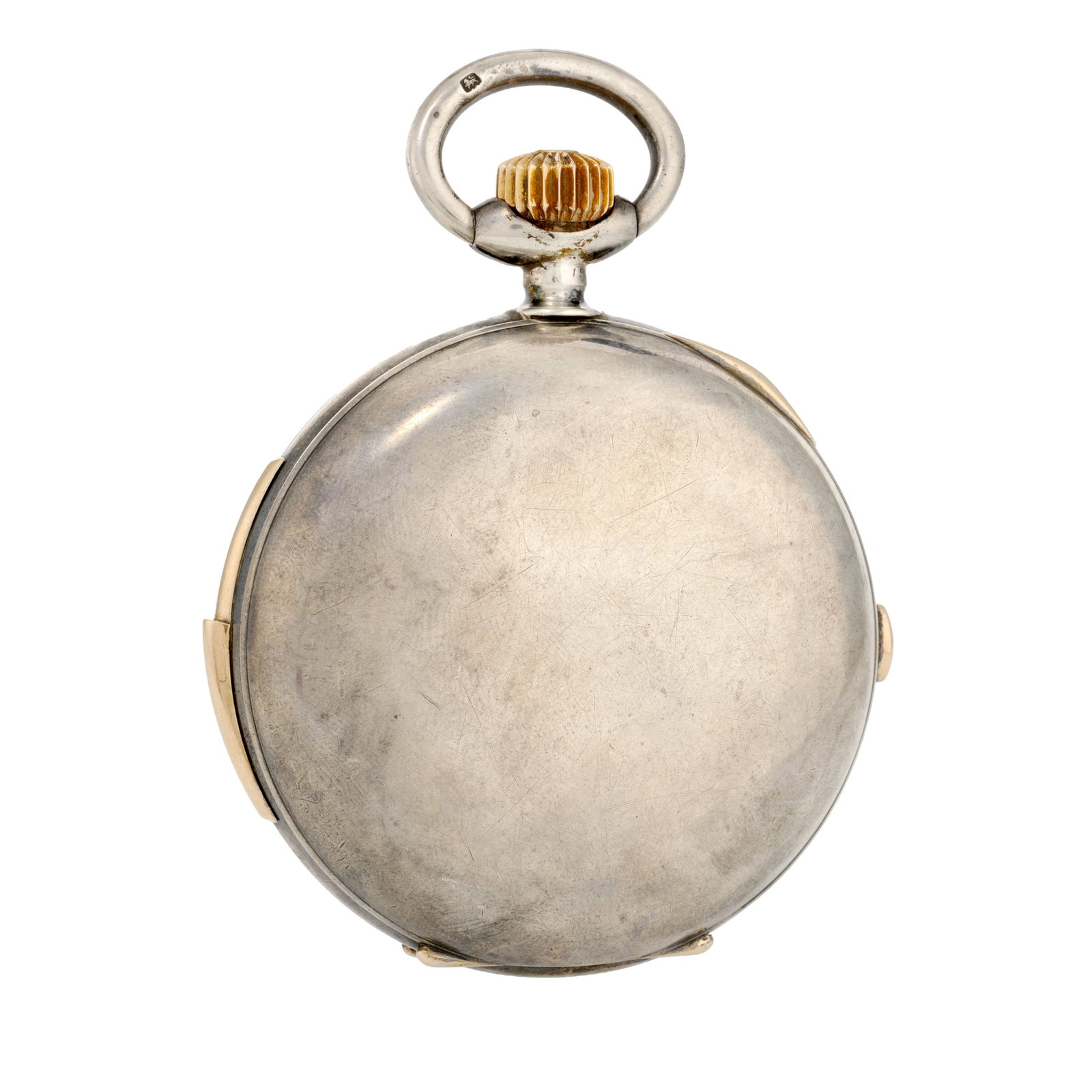 A. Perrenoud & Cie, montre de poche savonnette chronographe en argent à répétition av - 2