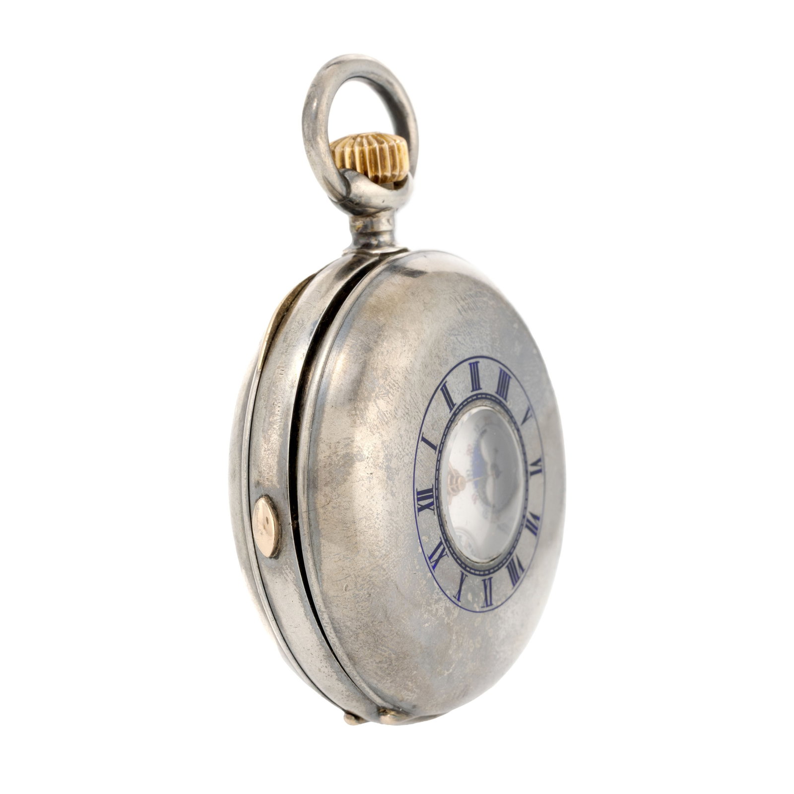A. Perrenoud & Cie, montre de poche savonnette chronographe en argent à répétition av - 3