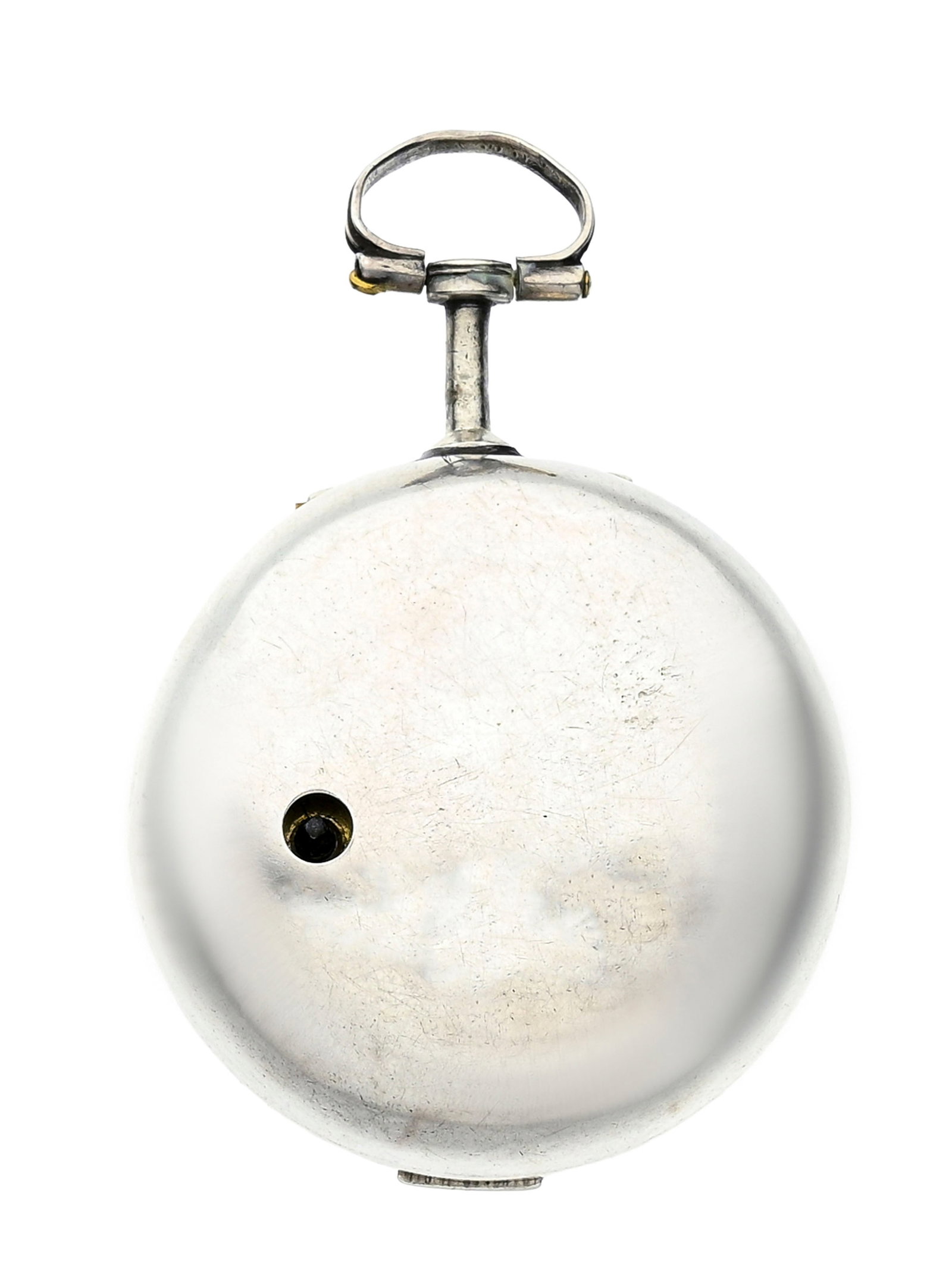 John May London, montre de poche à coq en argent avec son boîtier de protection en argent  - 5