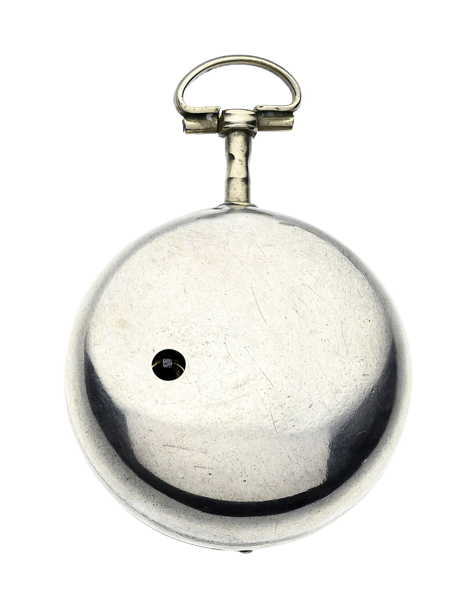 Montre de poche à coq en argent avec deux boîtiers de protection en argent dont un recouve - 6