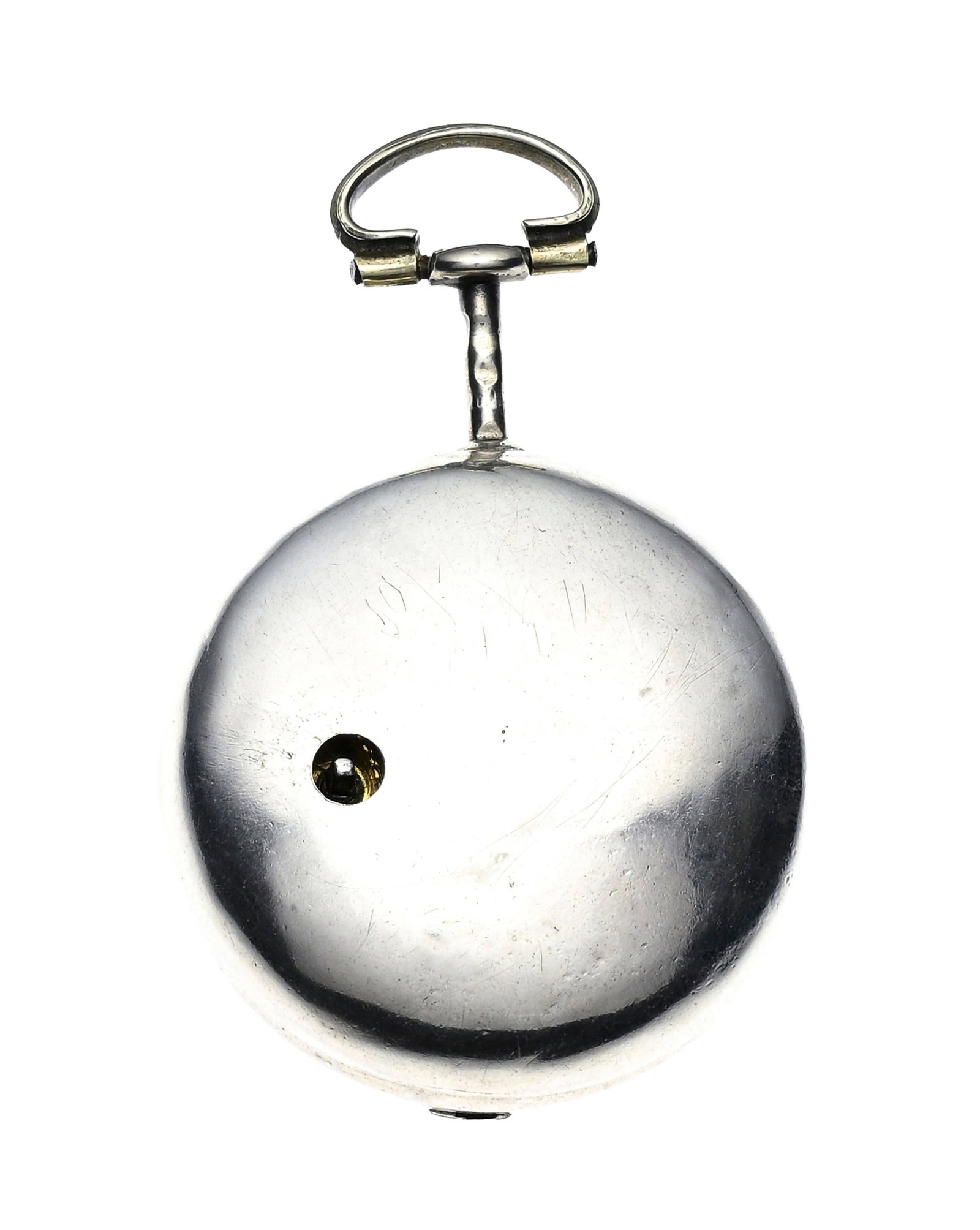 Allen Walker London, montre de poche à coq en argent avec boîtier de protection en argent  - 6