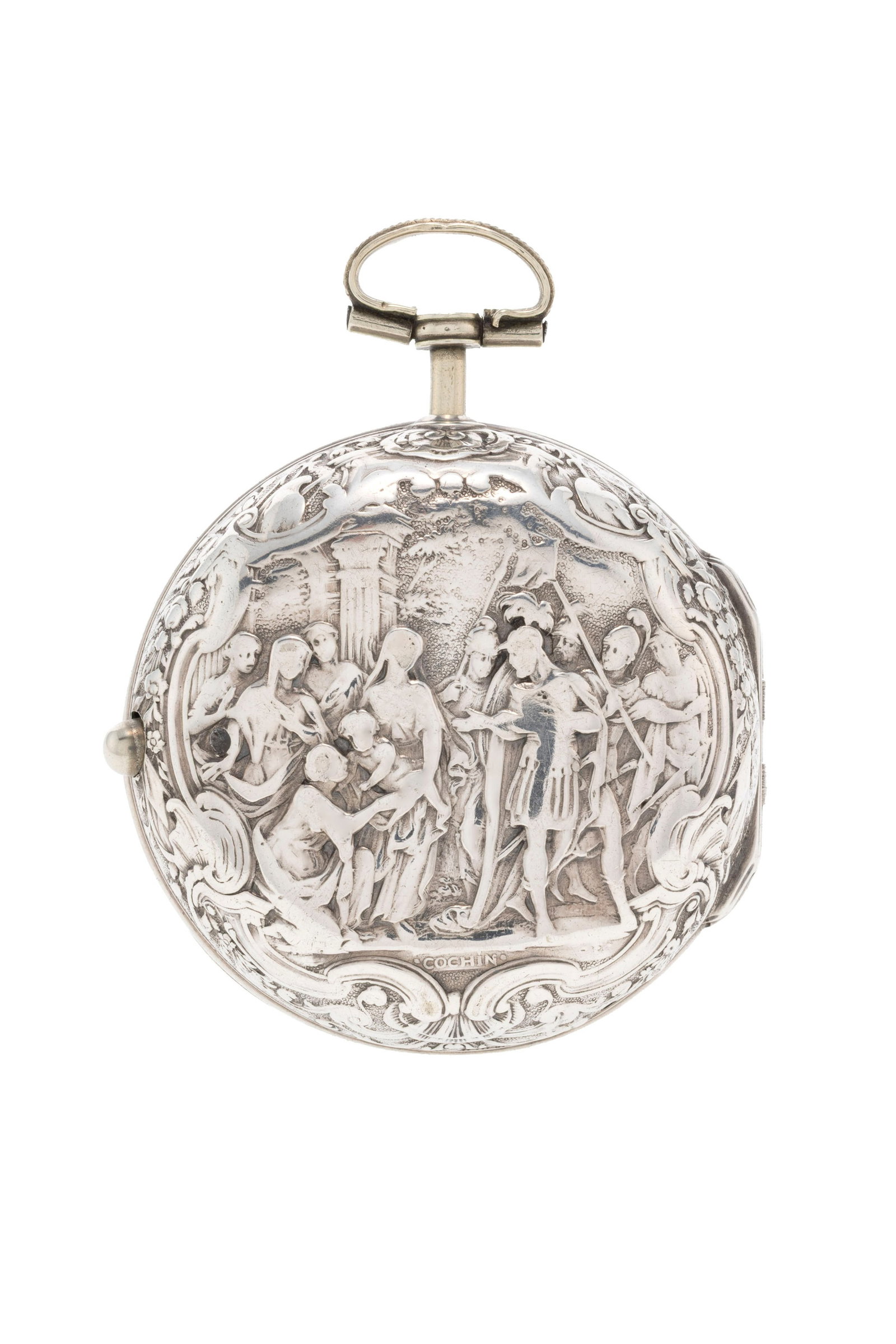 Girard Amsterdam, montre de poche à coq en argent avec indication de la date, boîtier de p - 3