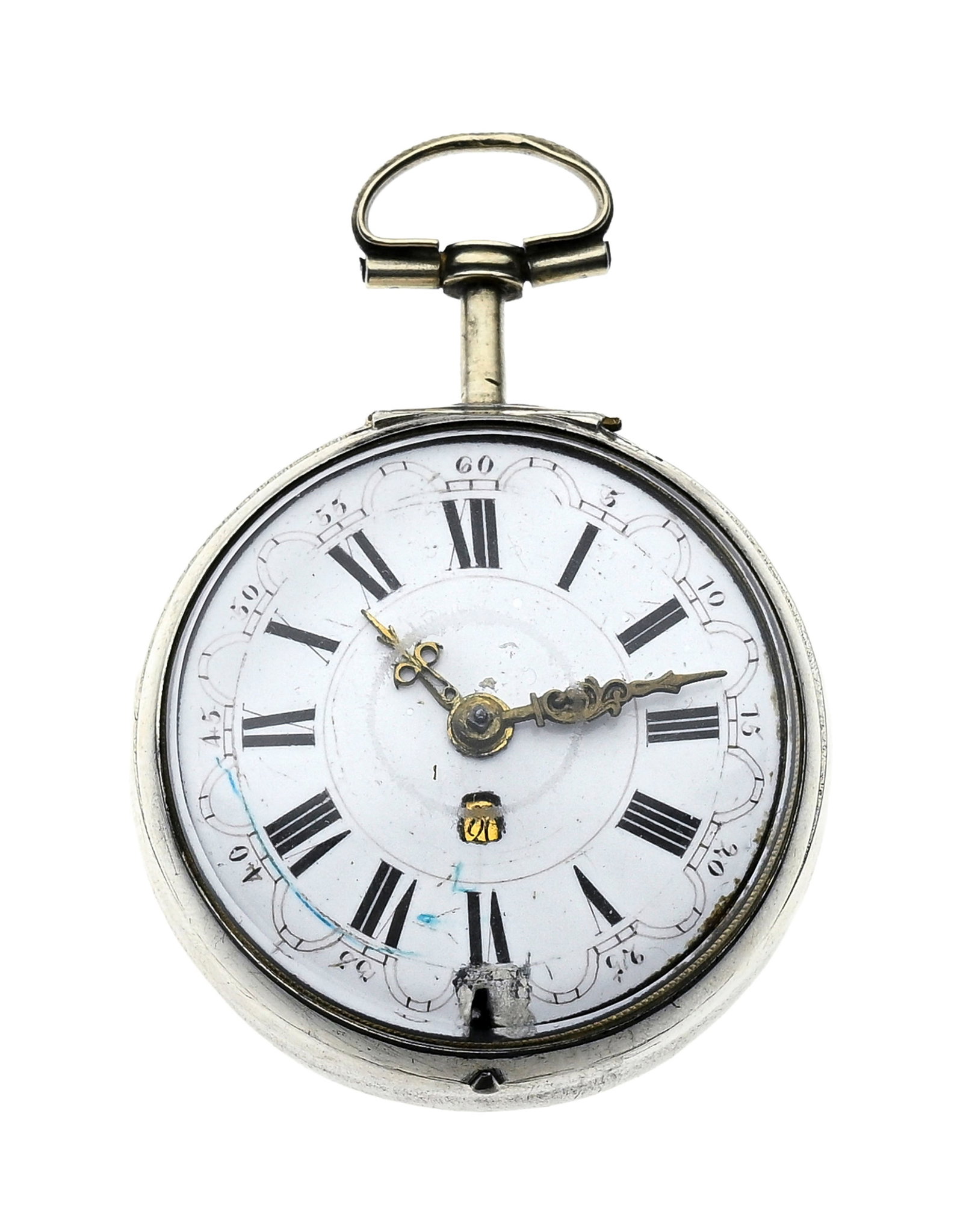 Girard Amsterdam, montre de poche à coq en argent avec indication de la date, boîtier de p - 5
