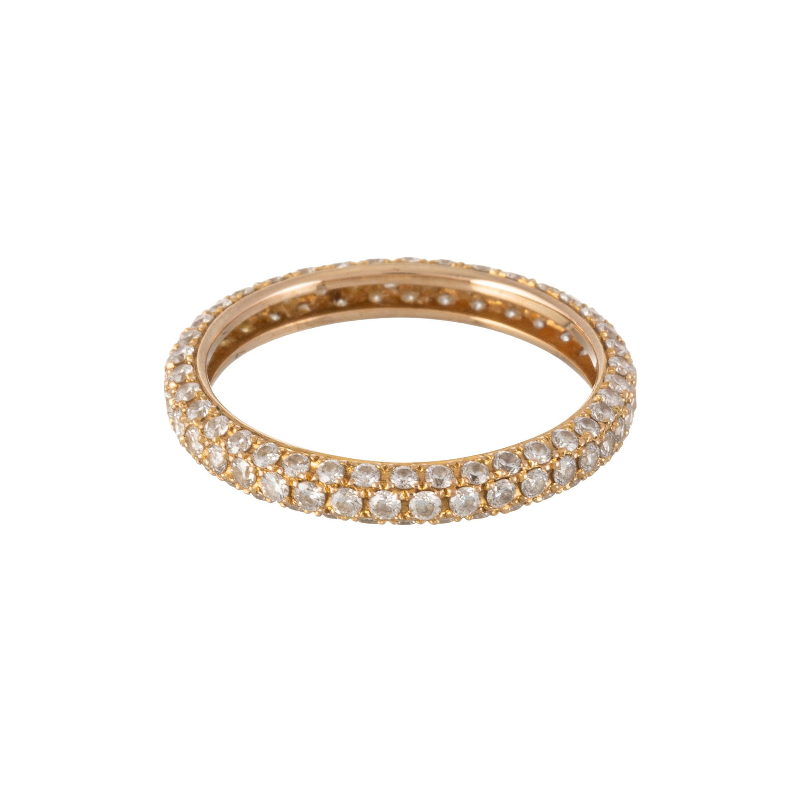 Adler, anneau rivière en or 750 pavé de diamants taille brillant, doigt 52-12 - 2