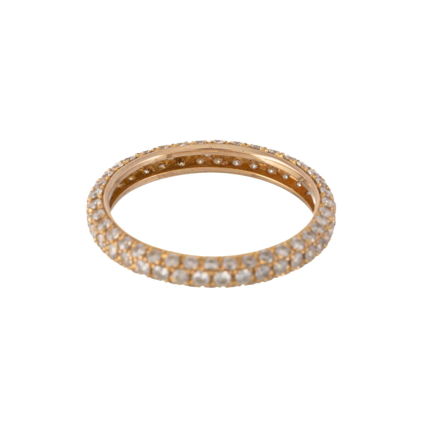 Adler, anneau rivière en or 750 pavé de diamants taille brillant, doigt 52-12 - 3