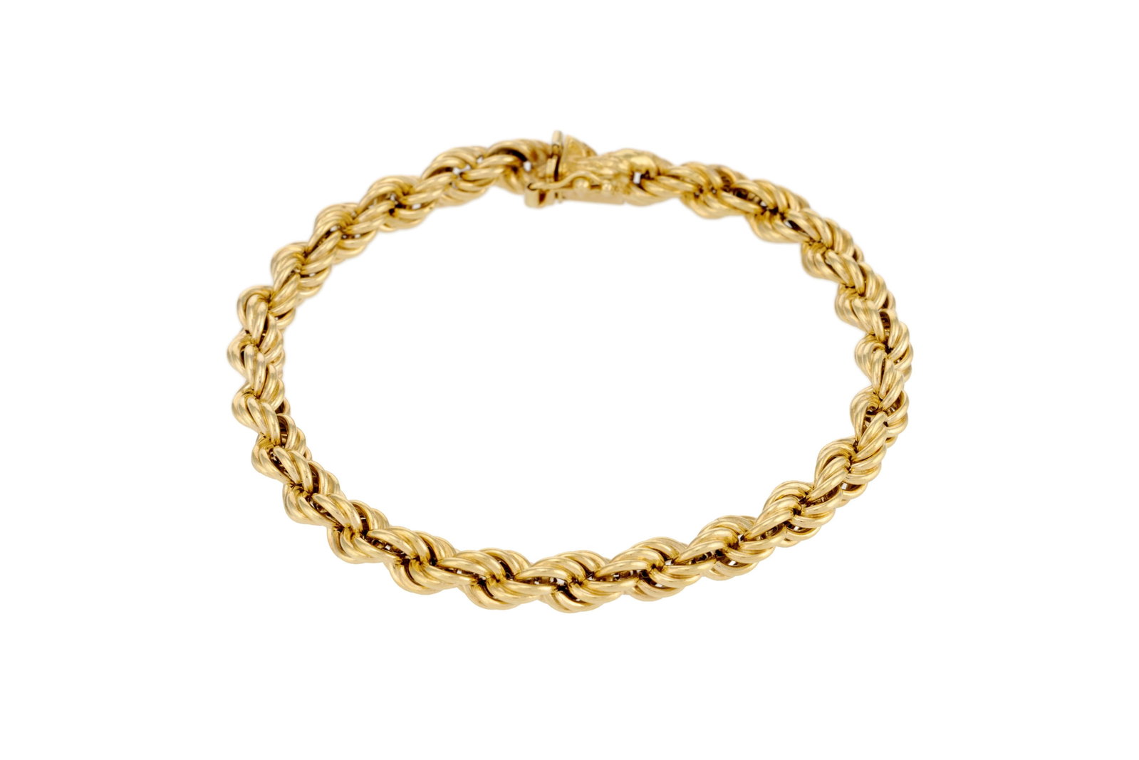 Bracelet or 585 à maillons torsadés, long. 19.8 cm, 8g - 2