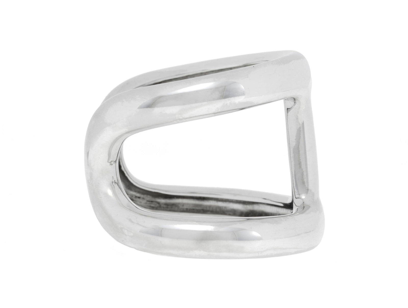Hermès, Osmose, bracelet manchette en argent, signé, circ. 16.5 cm, 116g - 2
